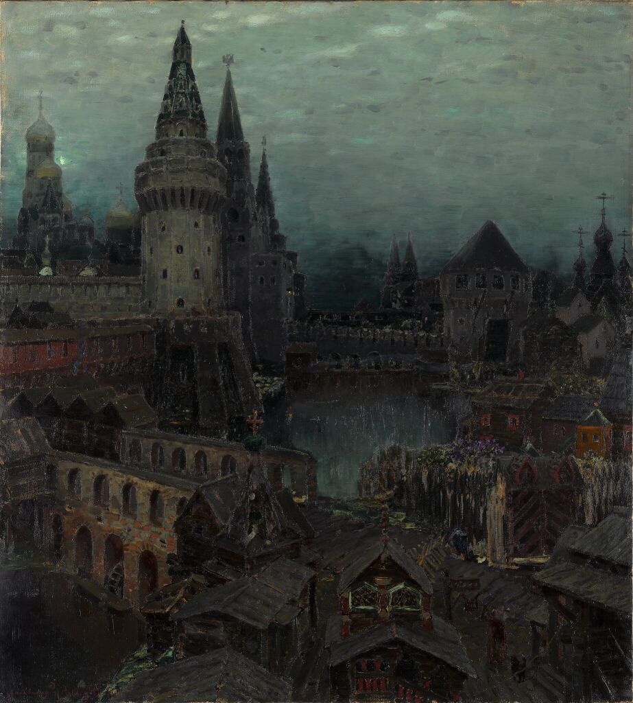 Москва конца XVII столетия. На рассвете у Воскресенских ворот