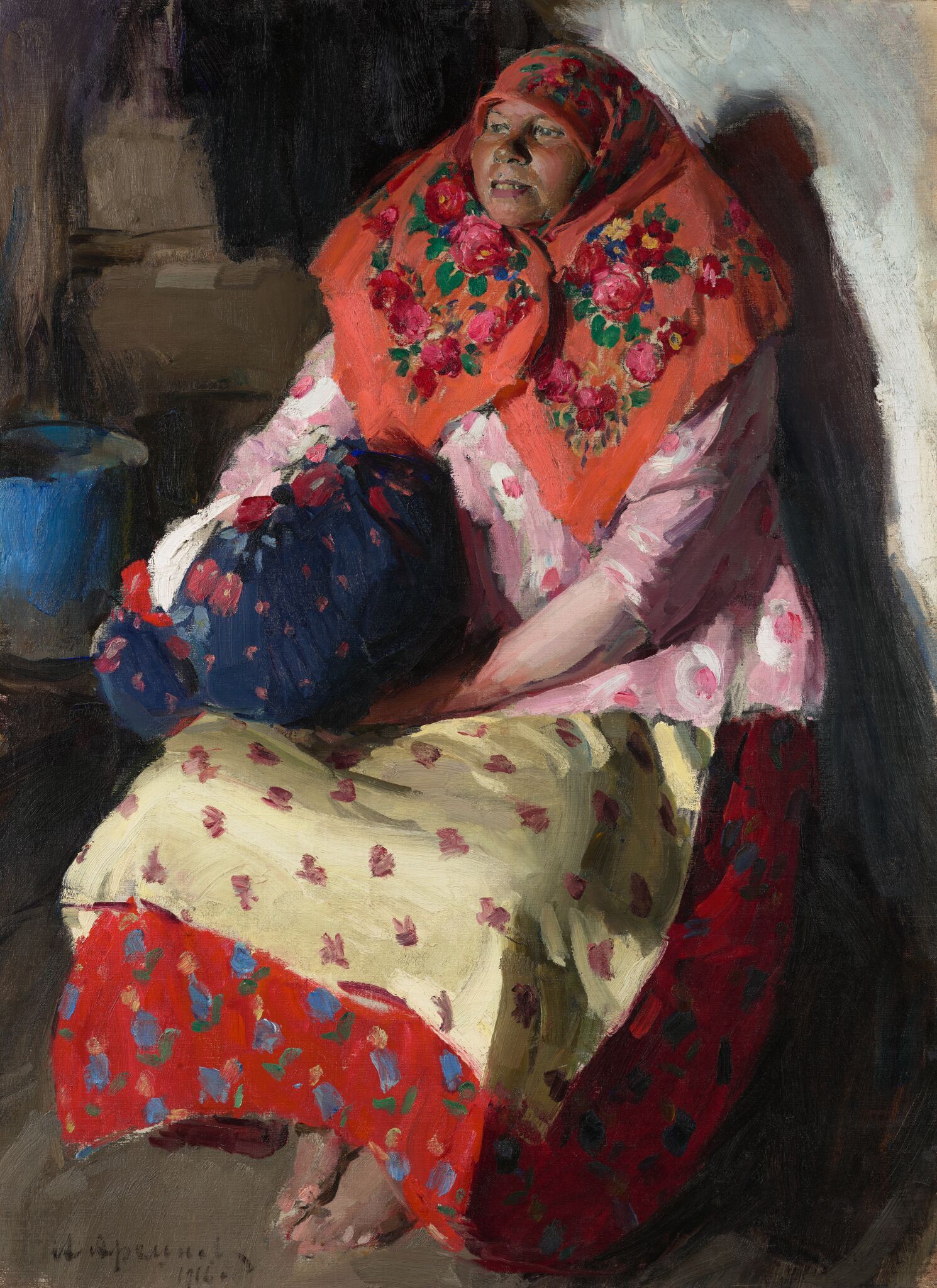 Крестьянка, Abram Arkhipov, 1916
