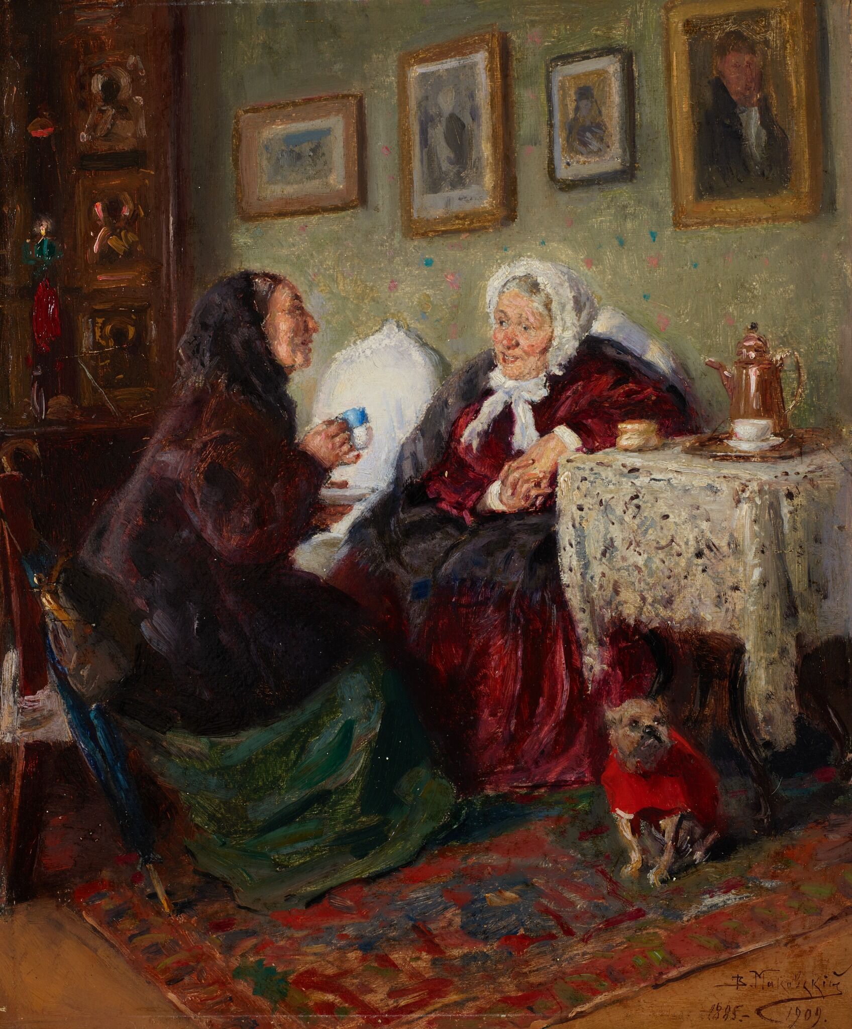 «Тет-а-тет», Vladimir Makovsky, 1885-1909