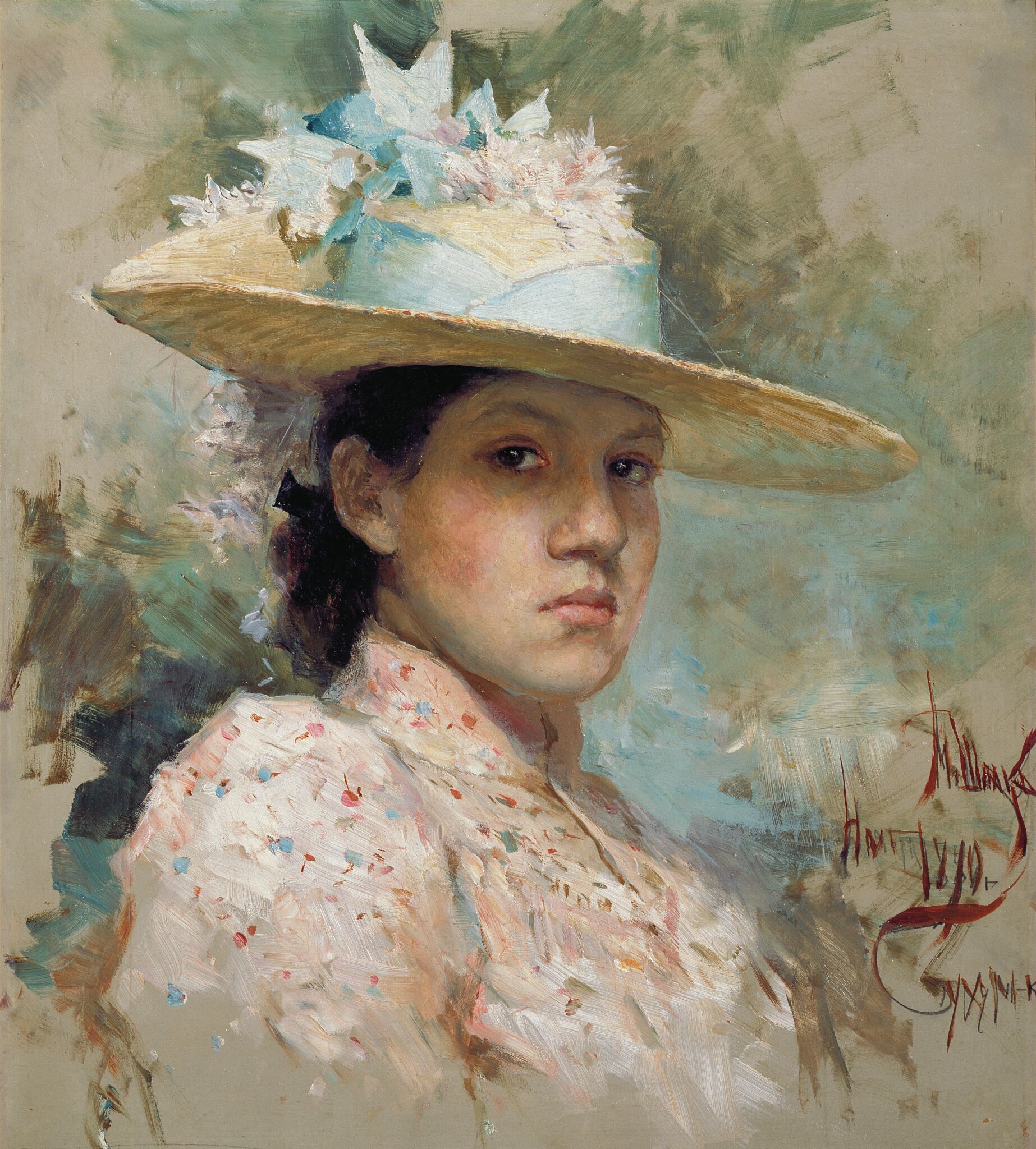 Автопортрет, Mariya Shpak-Benua, 1890