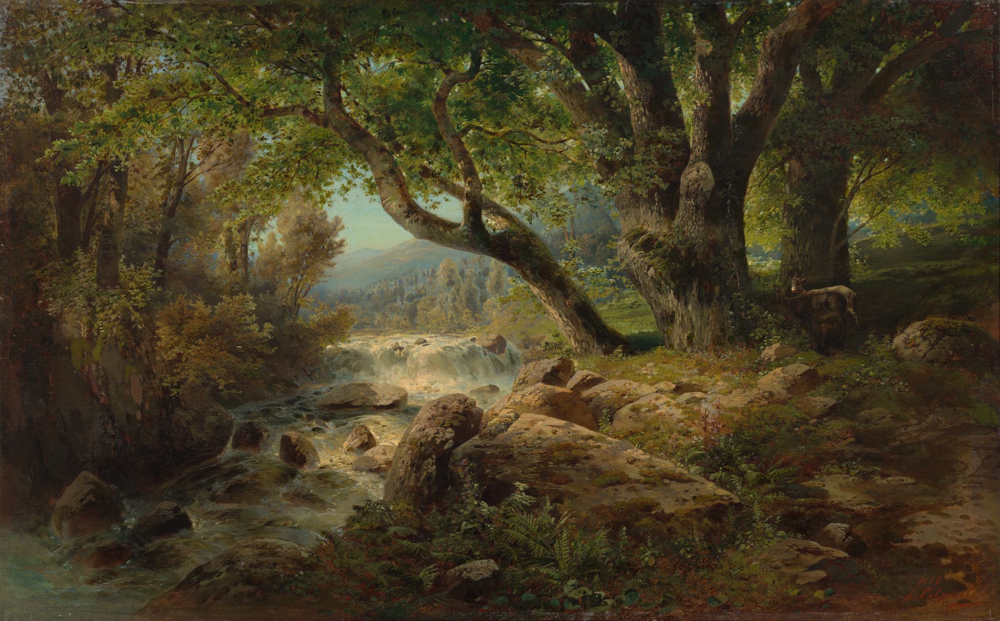 Водопад, Alexei Savrasov, 1868