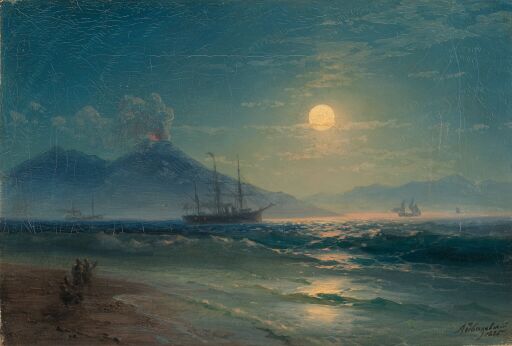 Неаполитанский залив ночью