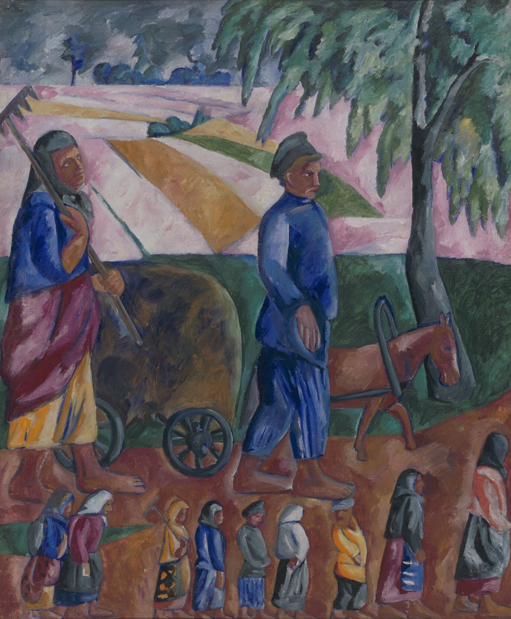 Сенокос, Natalia Goncharova, 1911