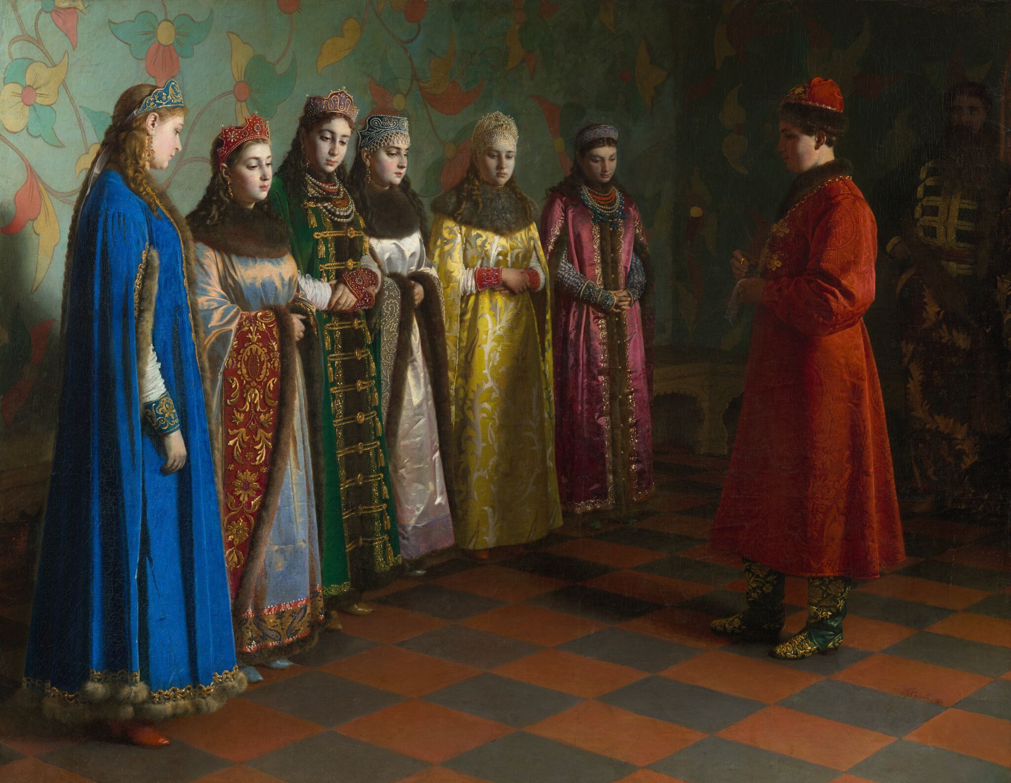 Выбор невесты царем Алексеем Михайловичем, Grigoriy Sedov, 1882