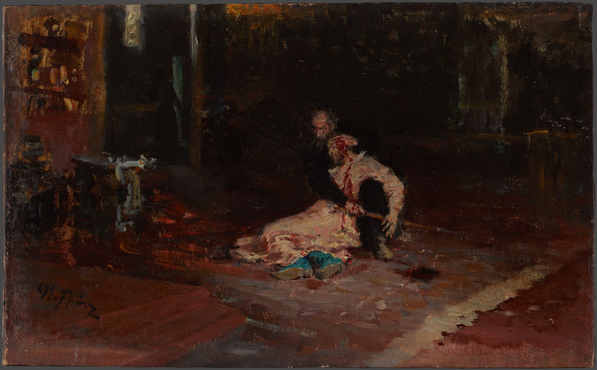 Иван Грозный и сын его Иван 16 ноября 1581 года, Ilya Repin, 1883, 1899