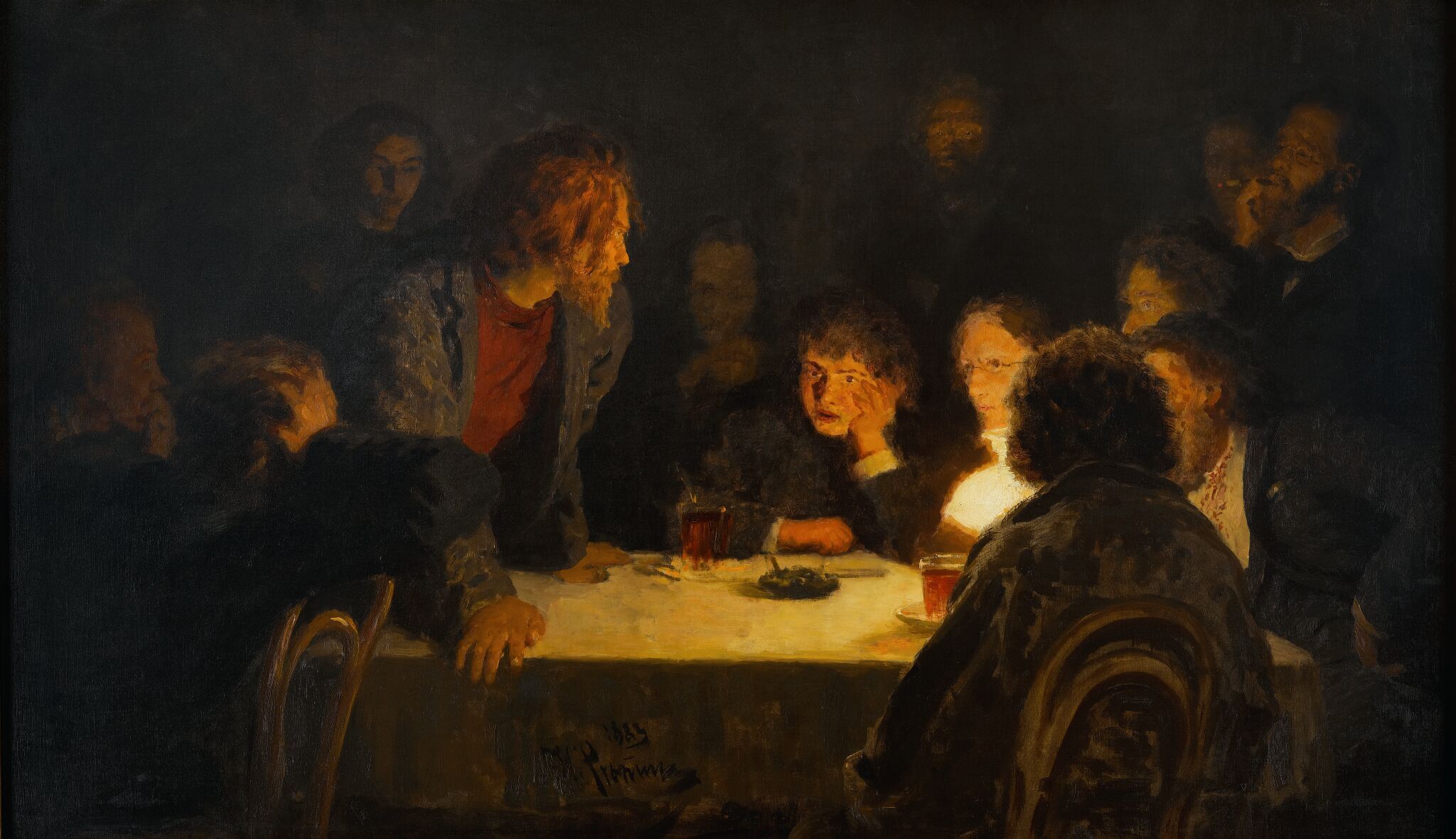 Сходка, Ilya Repin, 1883