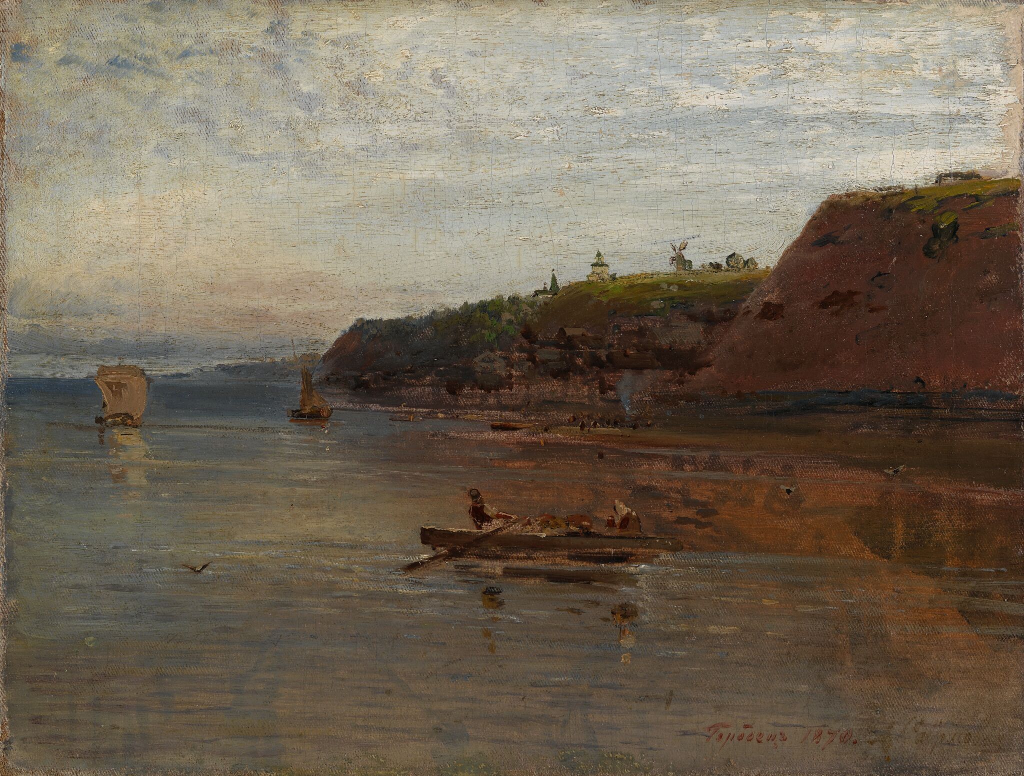 Волга близ Городца, Alexei Savrasov, 1870