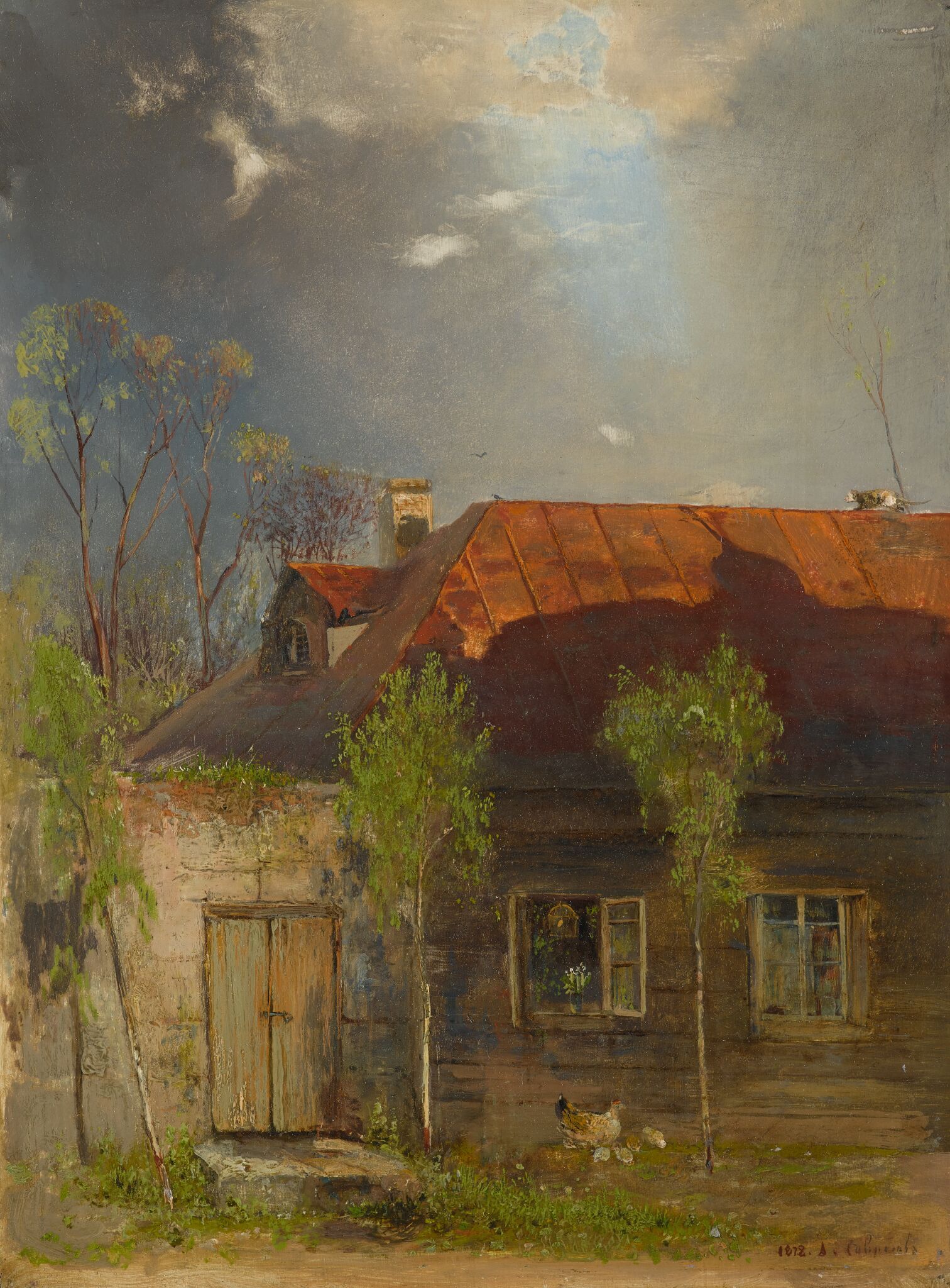 Домик в провинции. Весна, Alexei Savrasov, 1878