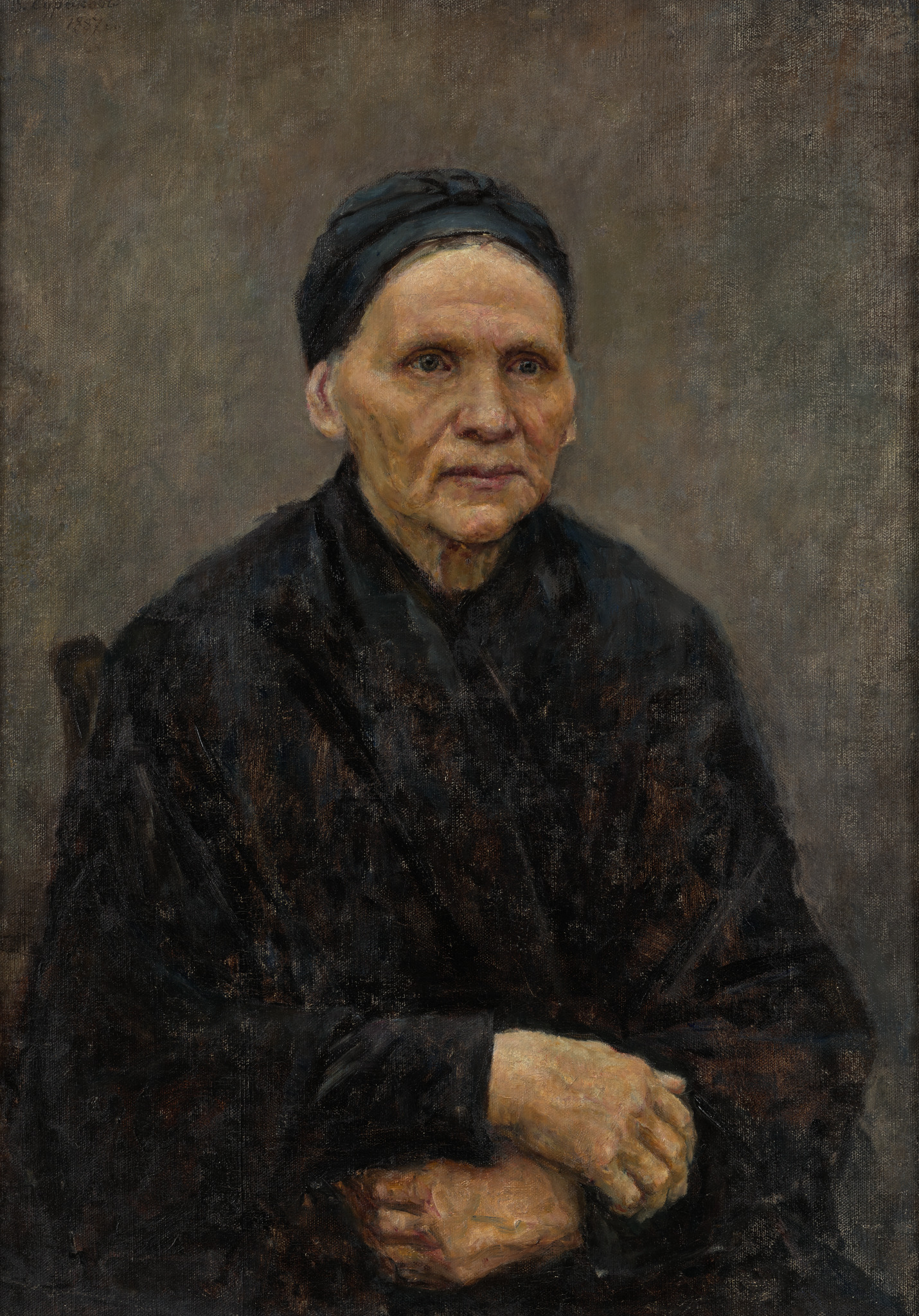 Портрет Прасковьи Федоровны Суриковой, Vasily Surikov, 1887