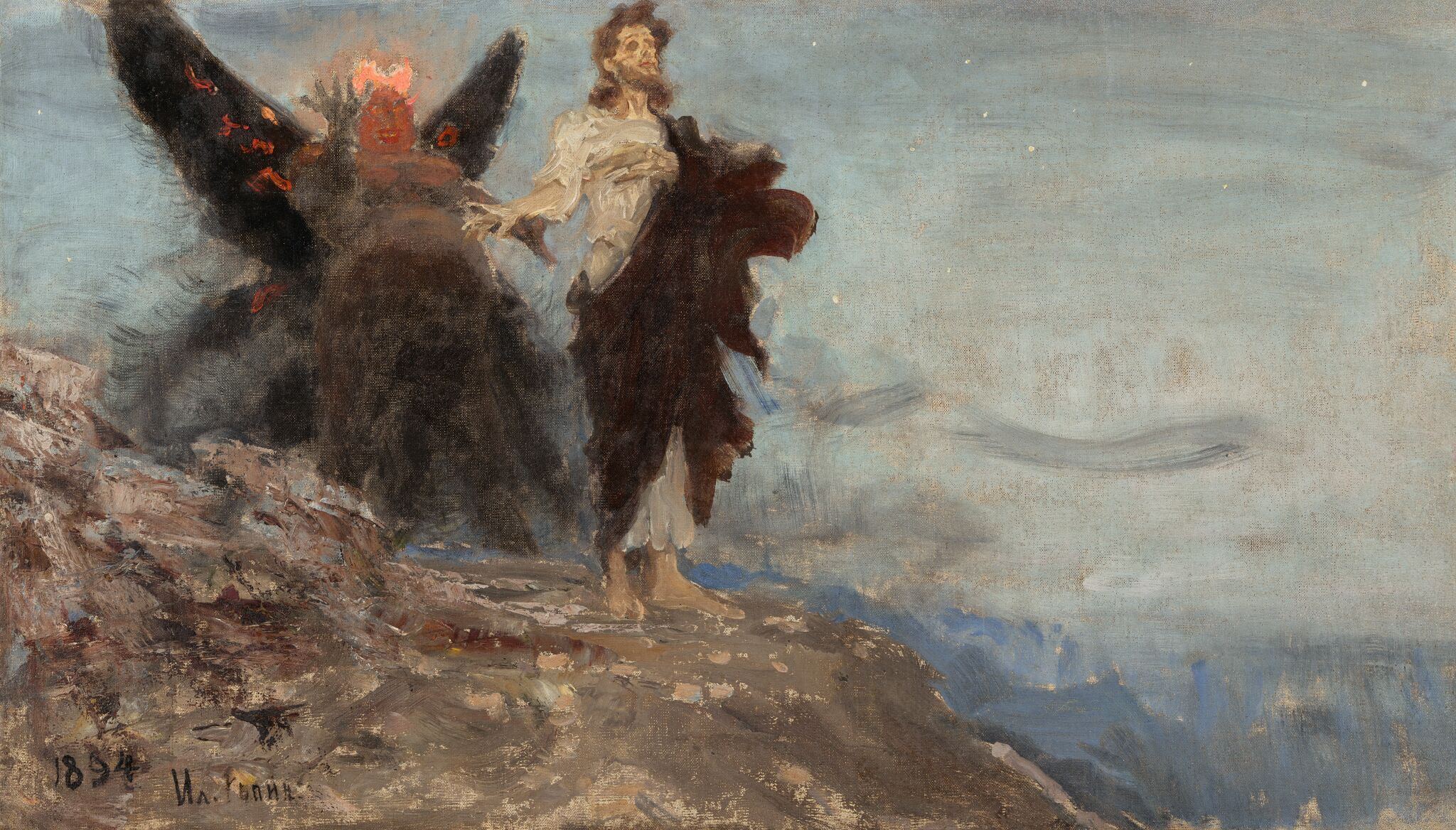 Иди за мною, Сатано!, Ilya Repin, 1894