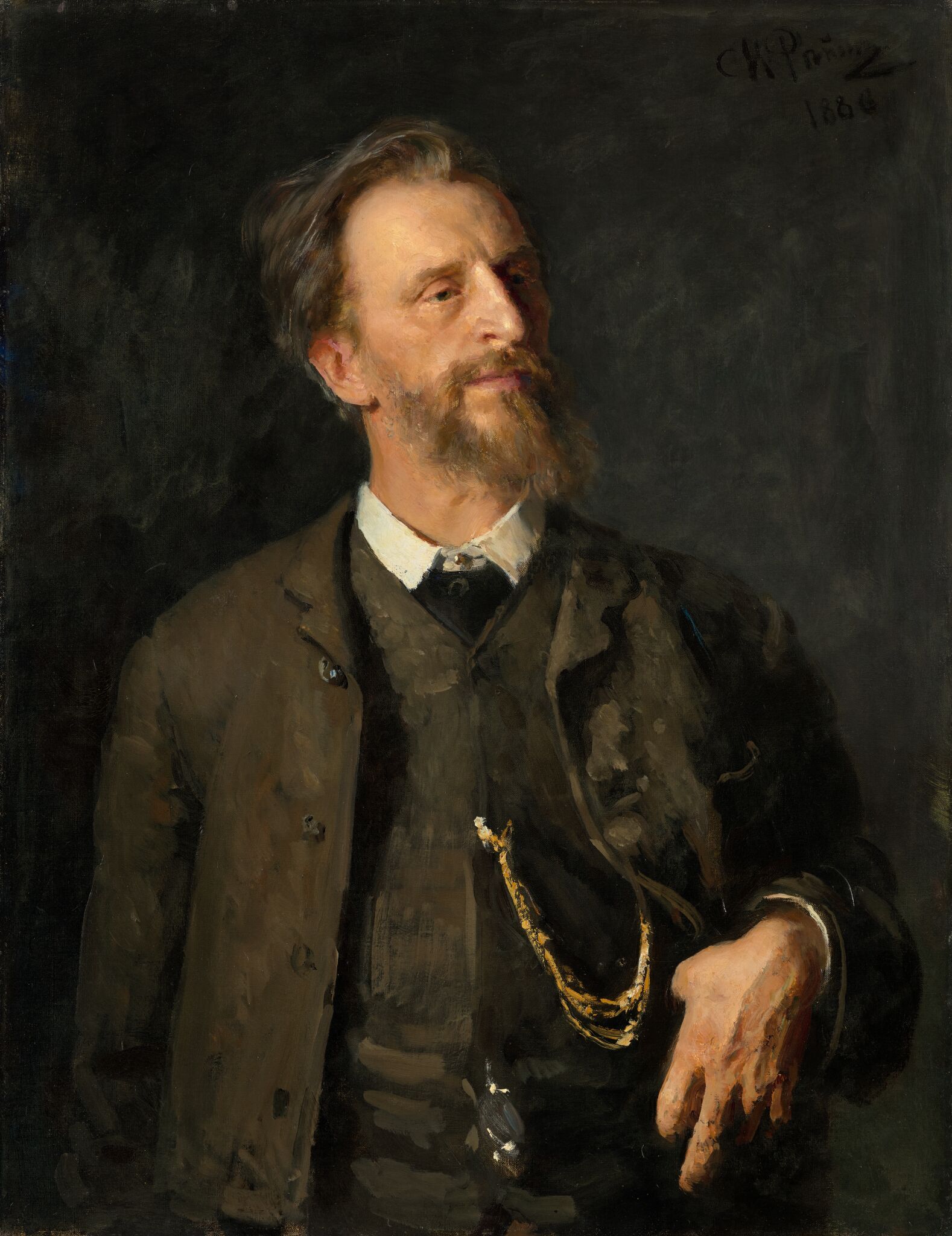 Портрет Г.Г. Мясоедова (1834-1911), Ilya Repin, 1884, 1886