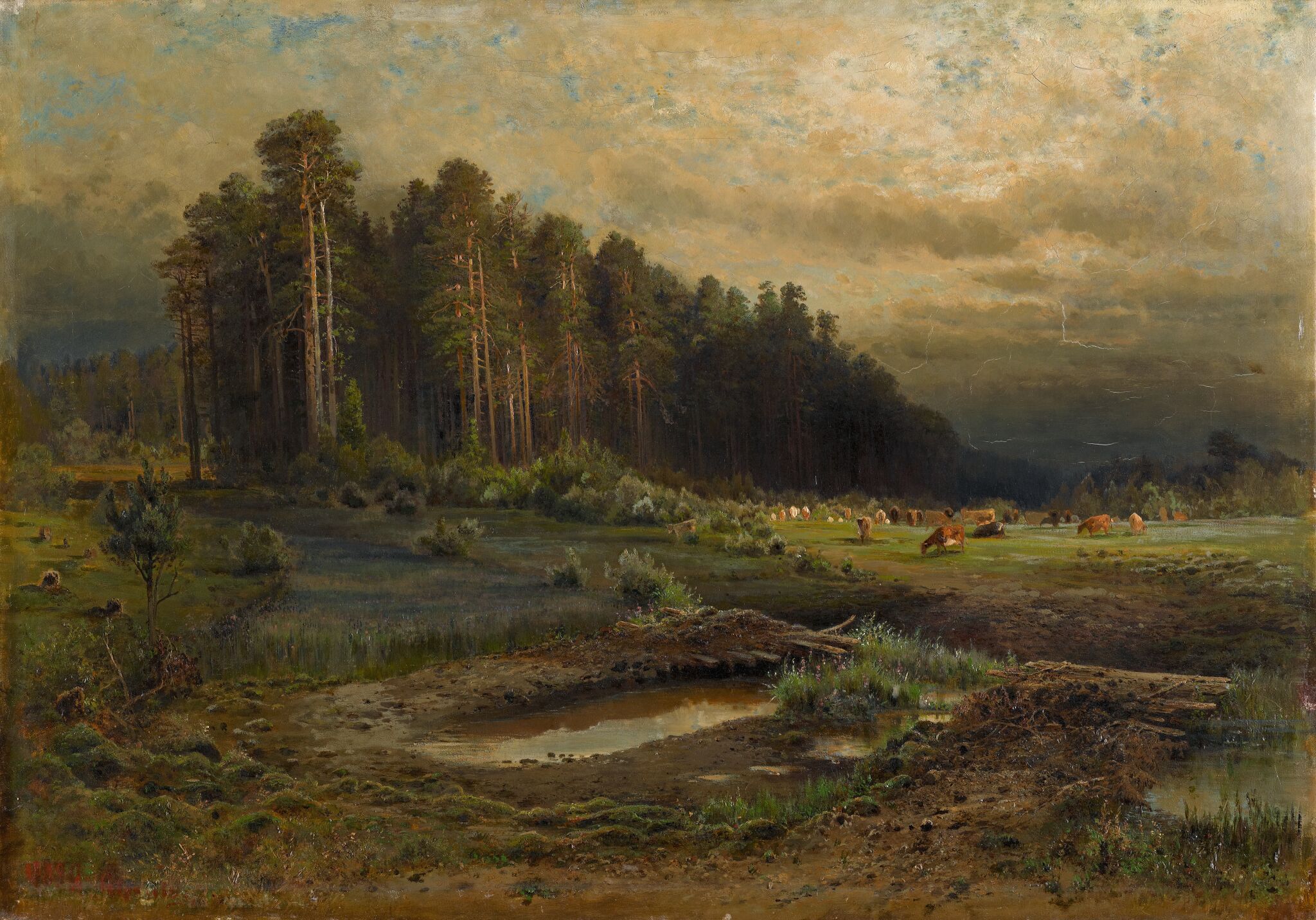 Лосиный остров в Сокольниках, Alexei Savrasov, 1869