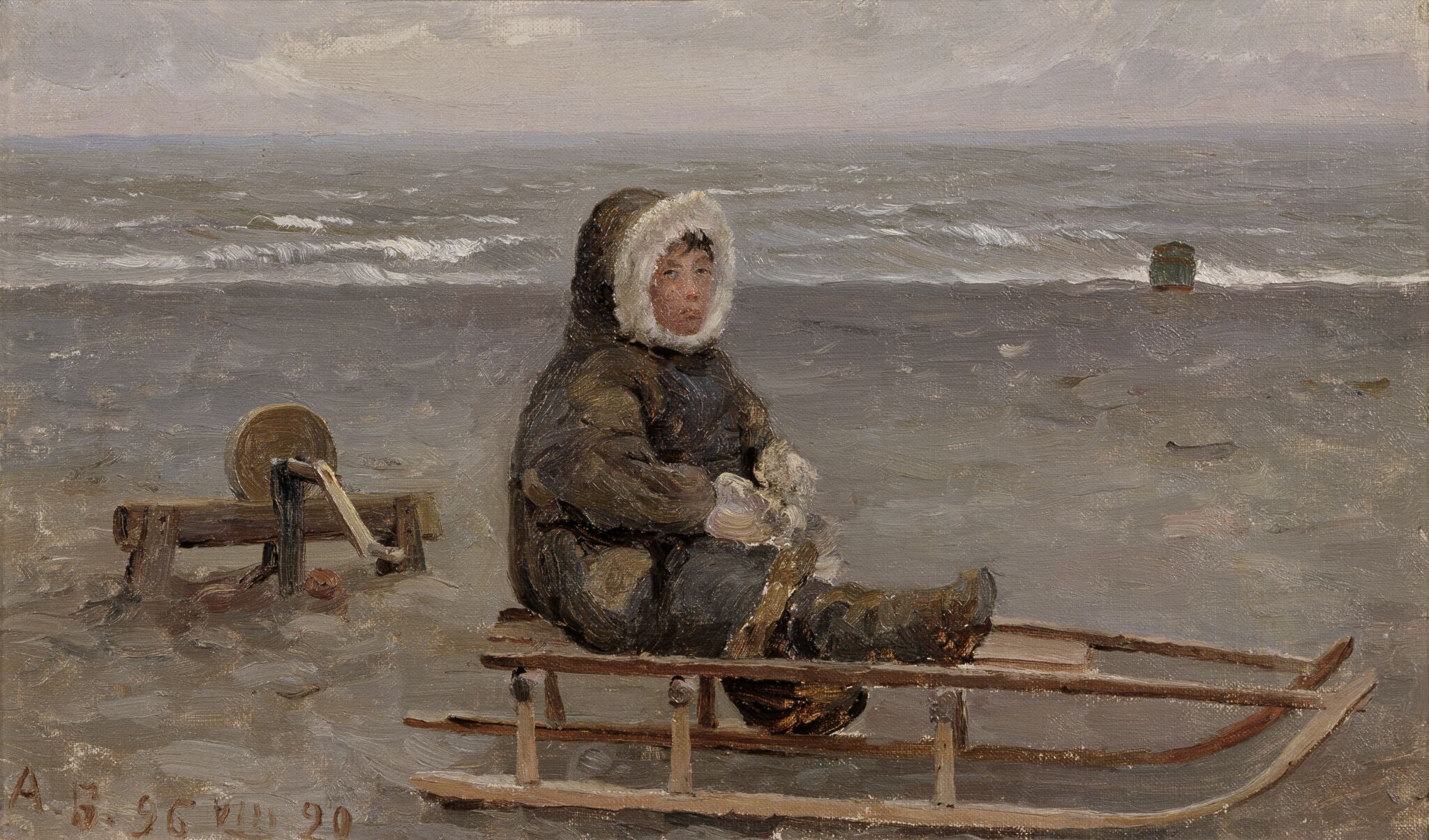 Мальчик-ненец. (Маточкин Шар. Новая Земля), Aleksandr Borisov, 1896