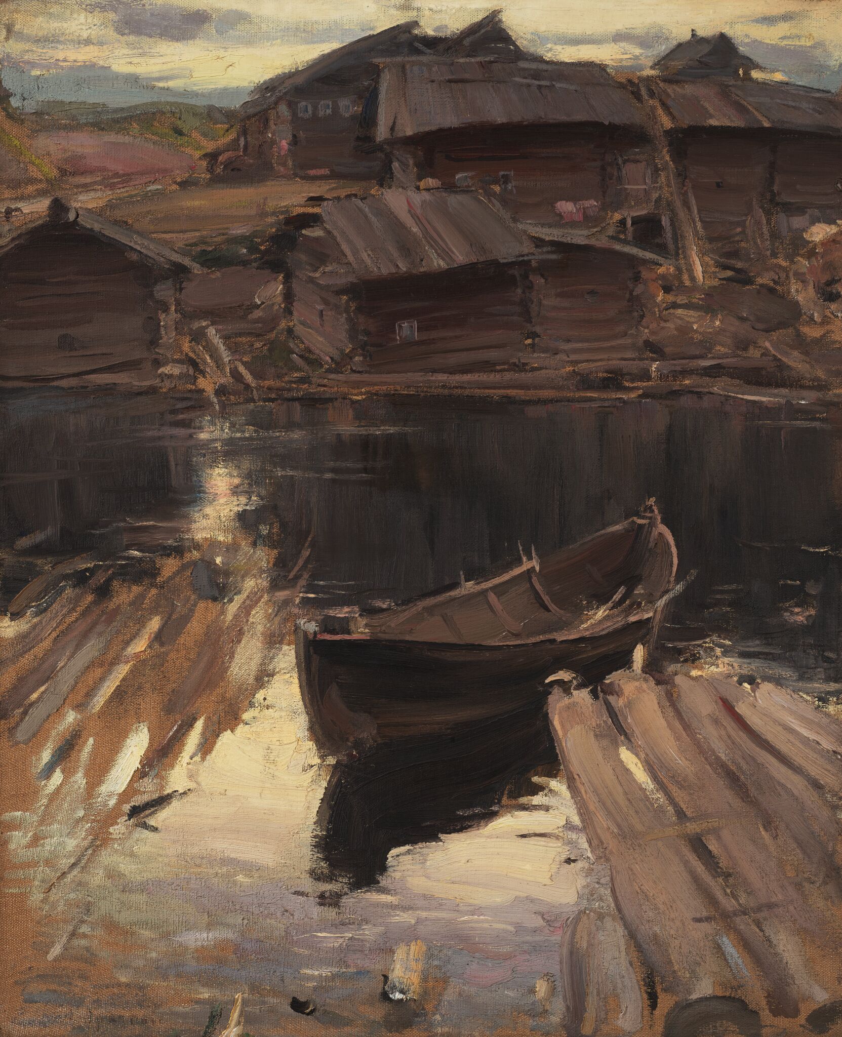 Северная деревня, Abram Arkhipov, 1903