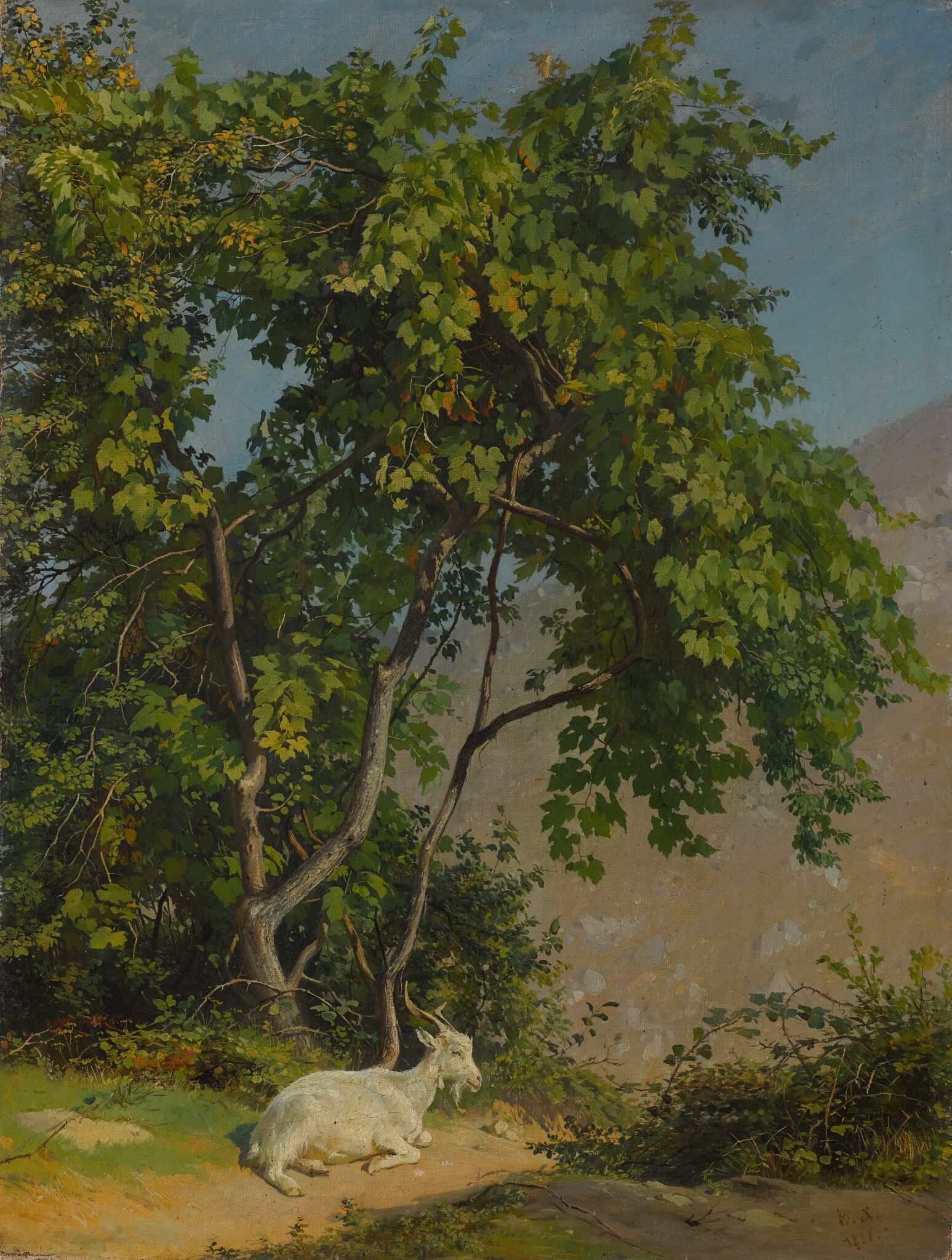 Итальянский пейзаж, Худяков Василий, 1858