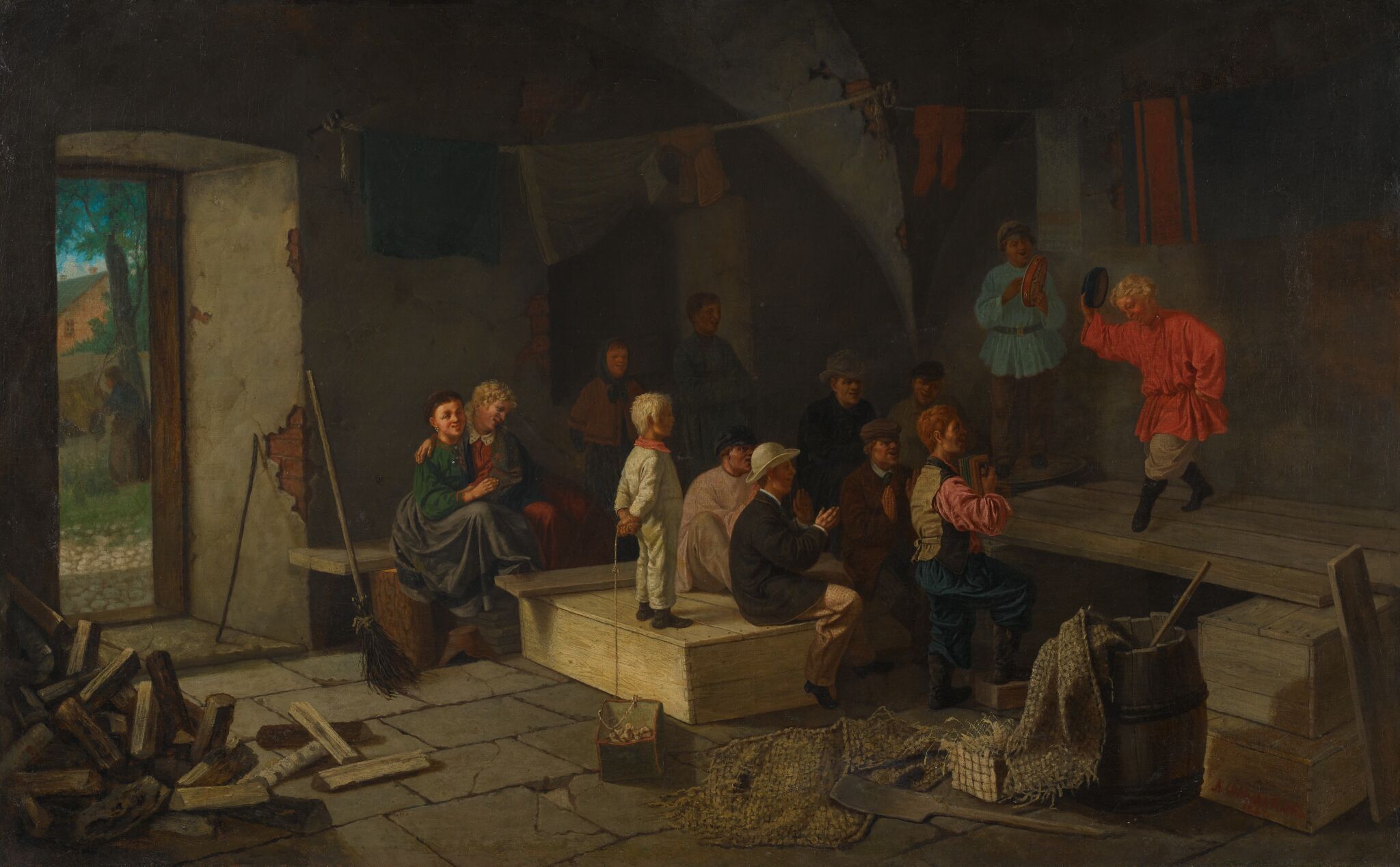 Репетиция в сарае, Соломаткин Леонид, 1867
