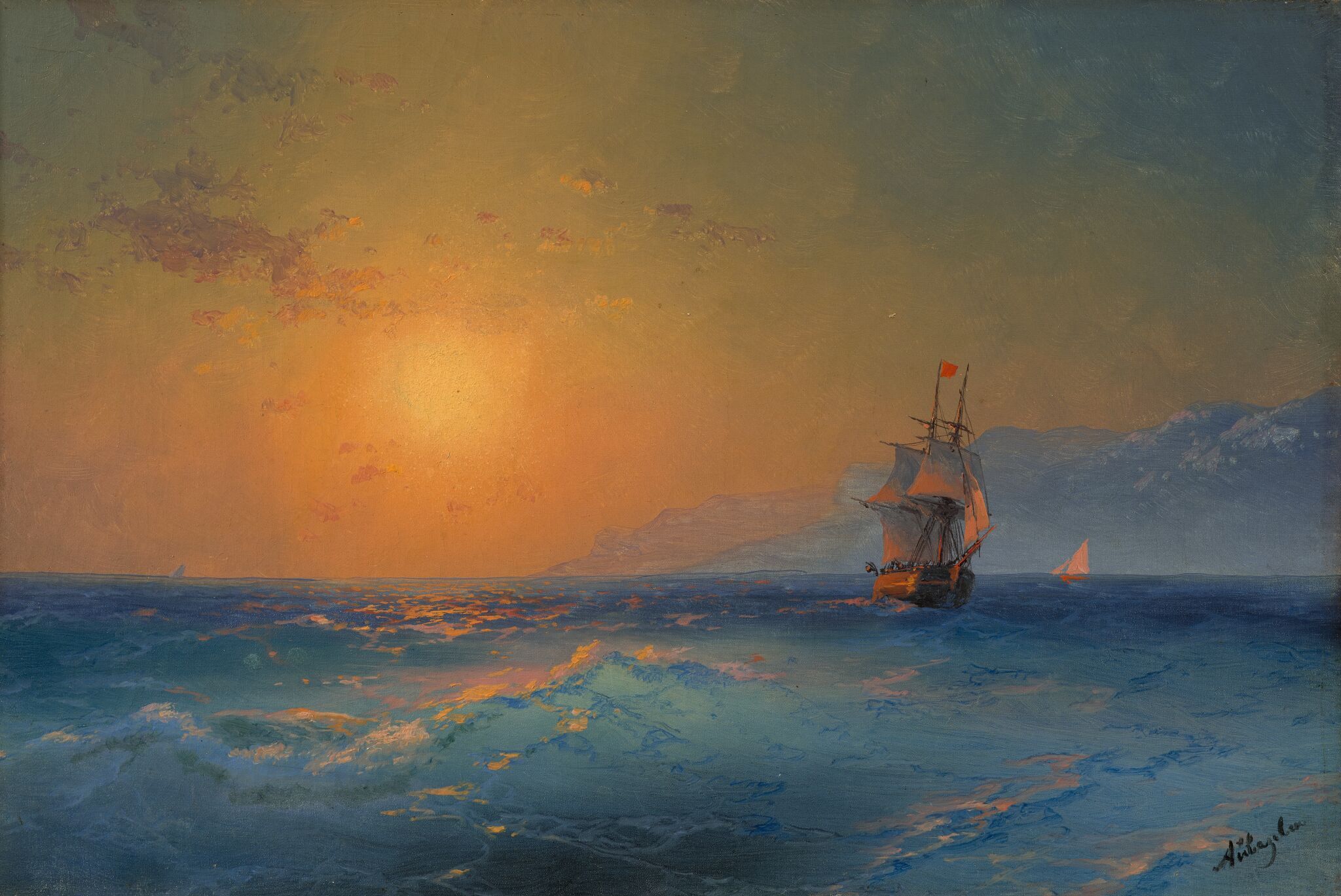 У крымских берегов, Ivan Aivazovsky, 1890s