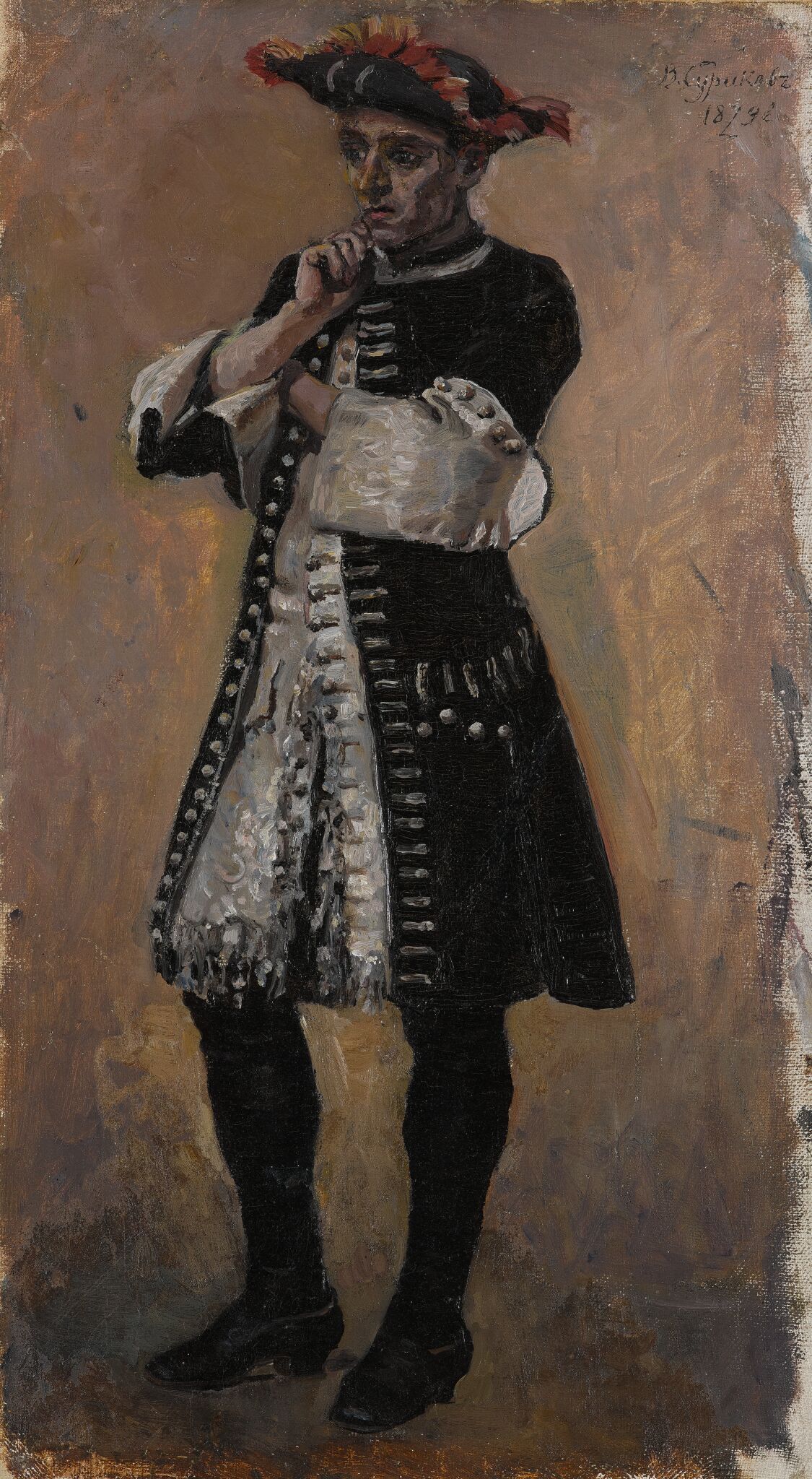 Иностранец, Vasily Surikov, 1879