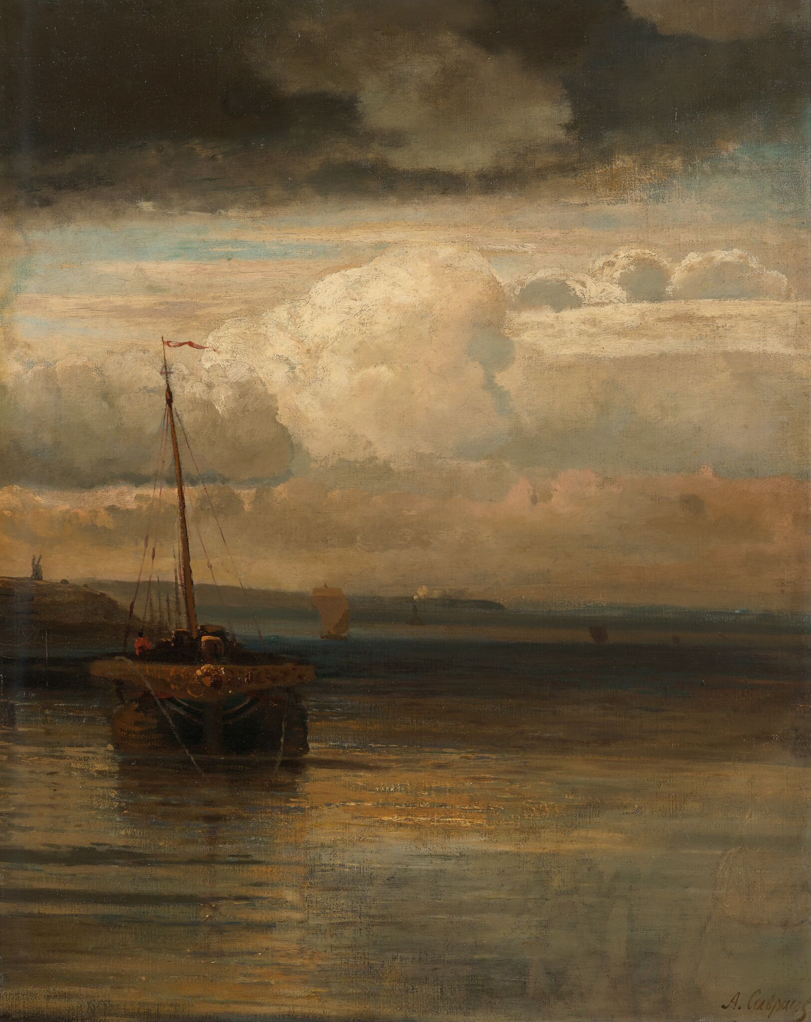 Волга, Alexei Savrasov, 1870s