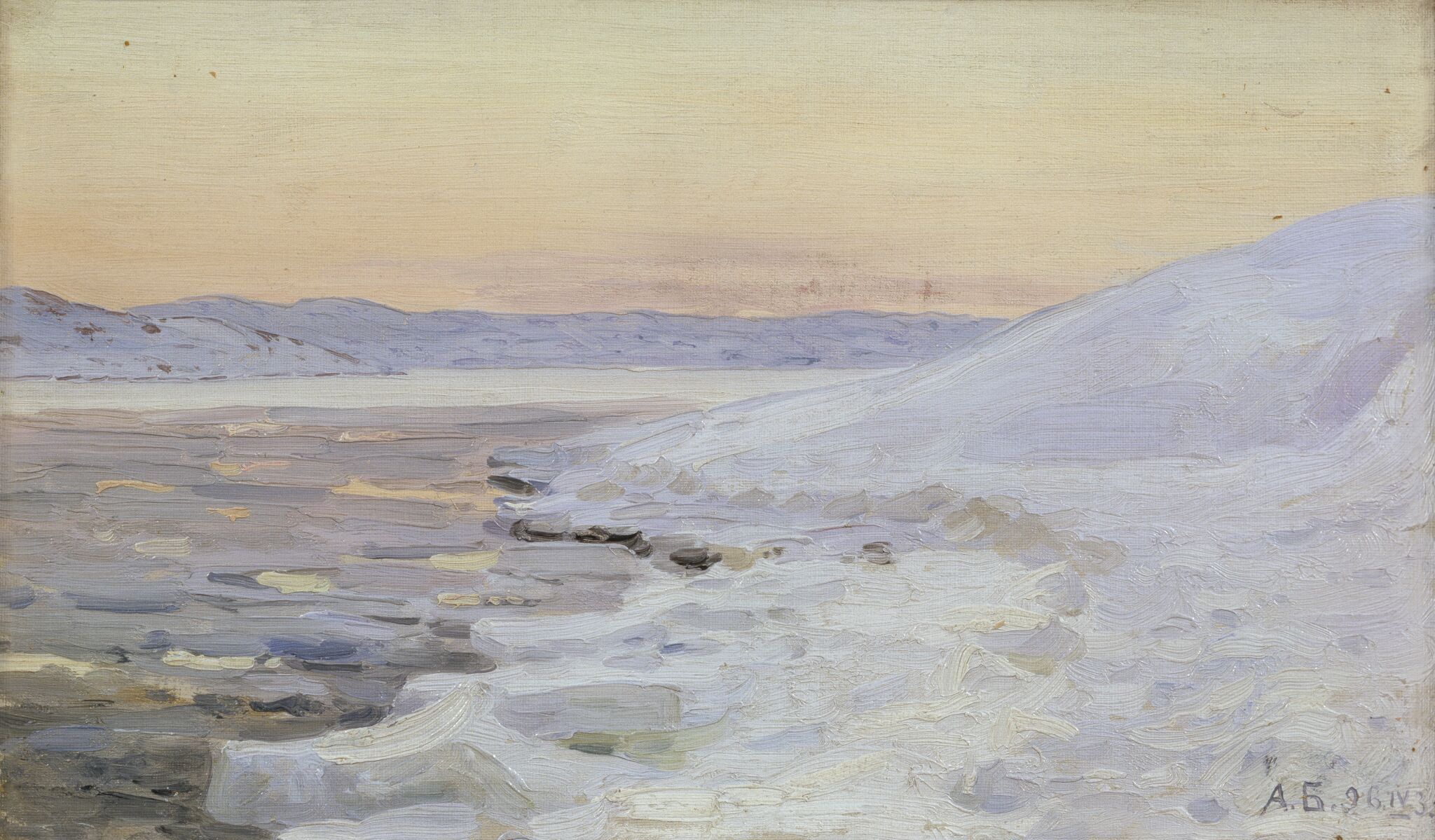 Весенняя ночь на Мурмане, Aleksandr Borisov, 1896