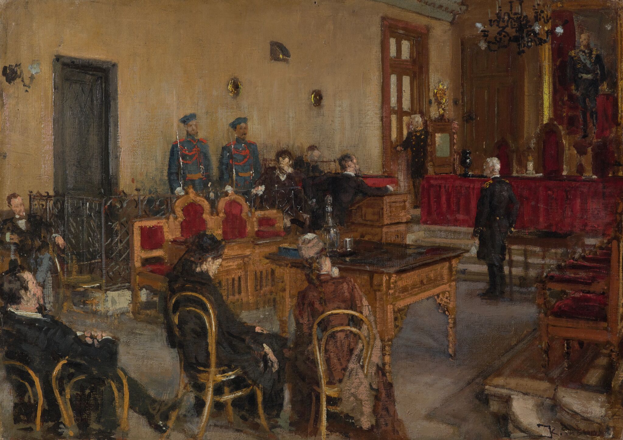 В ожидании приговора суда, Konstantin Savitsky, 1894-1895