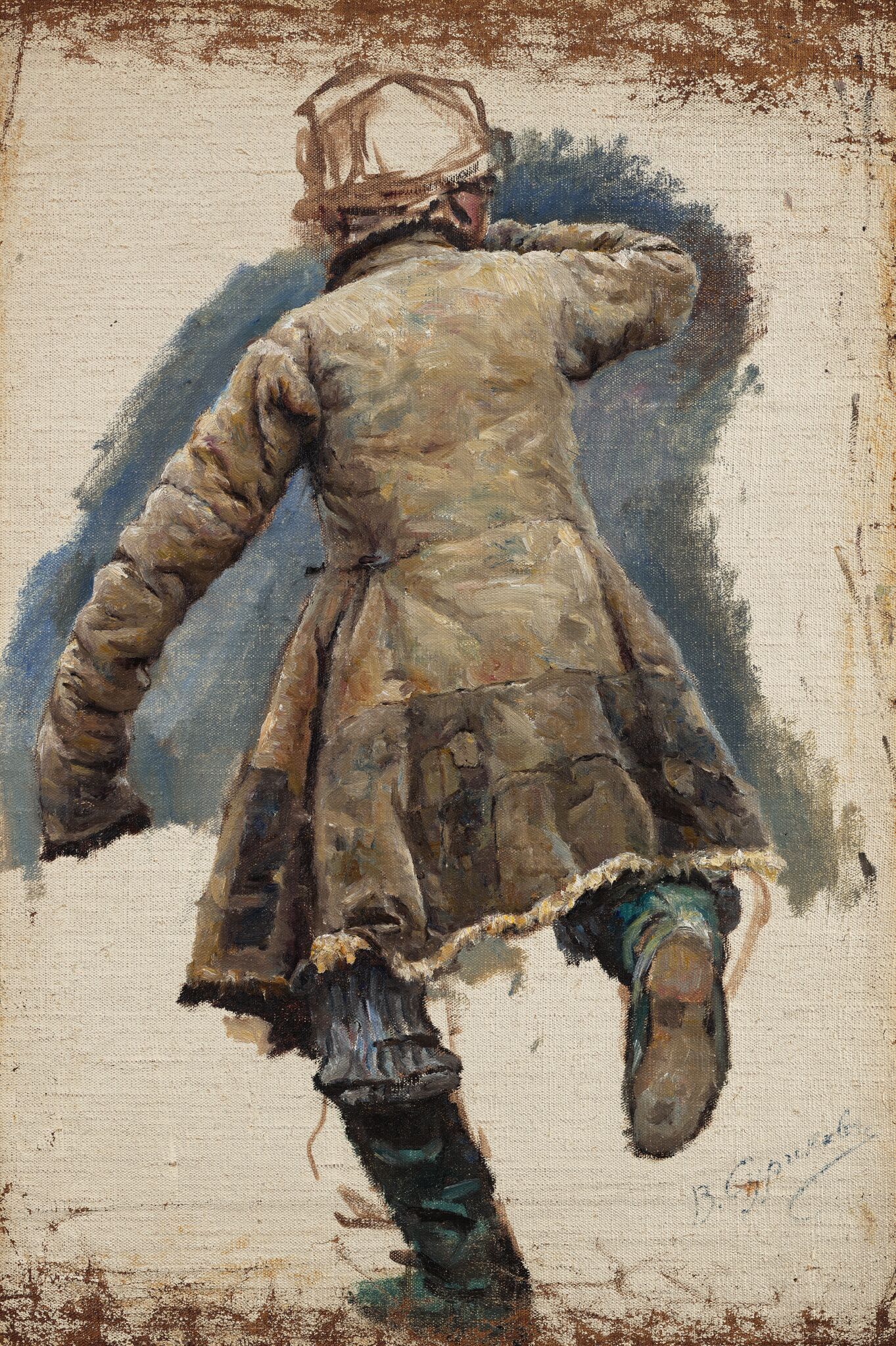 Мальчик бегущий, со спины, Vasily Surikov, 1885–1886
