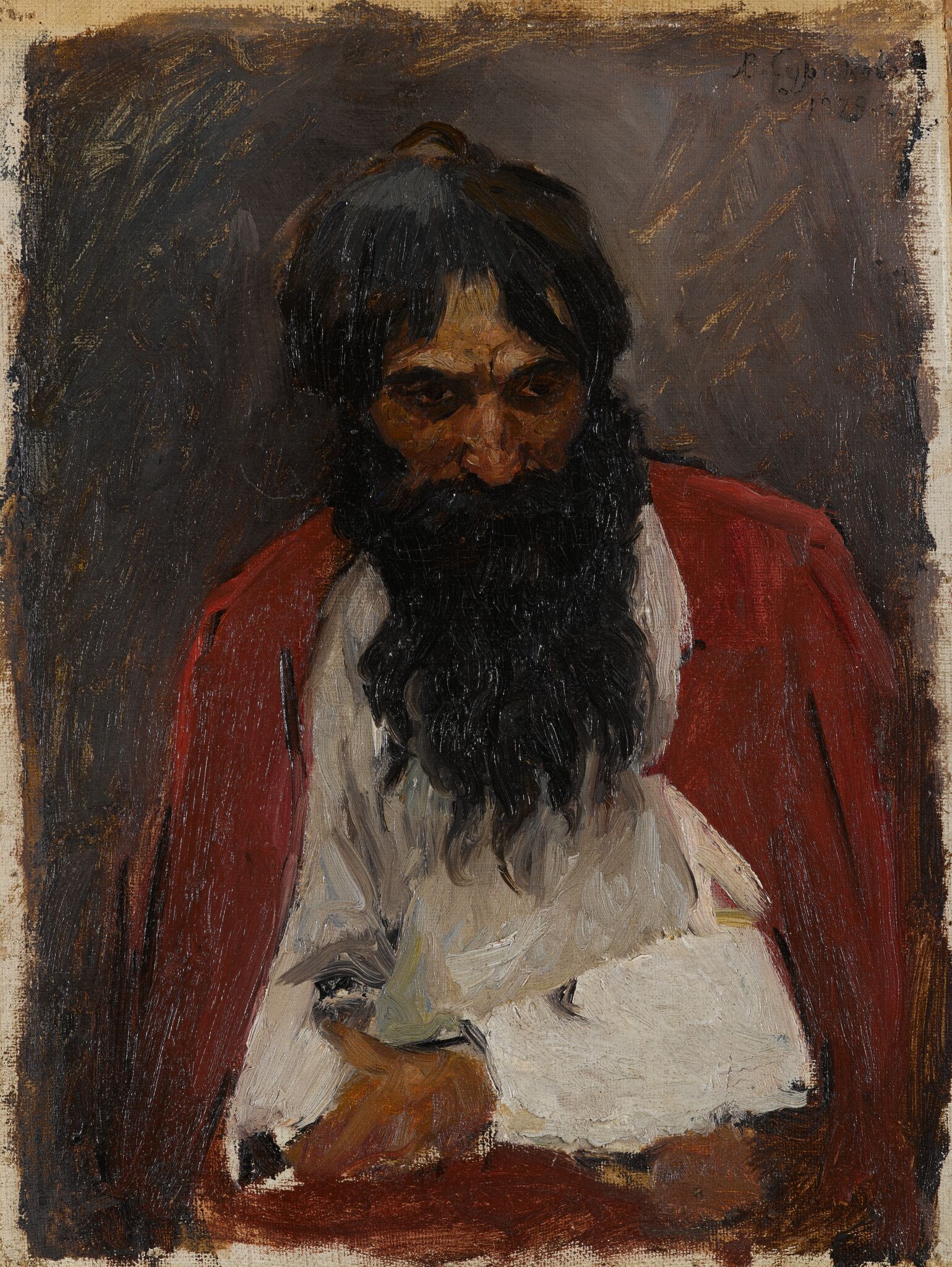 Чернобородый стрелец, Vasily Surikov, 1879