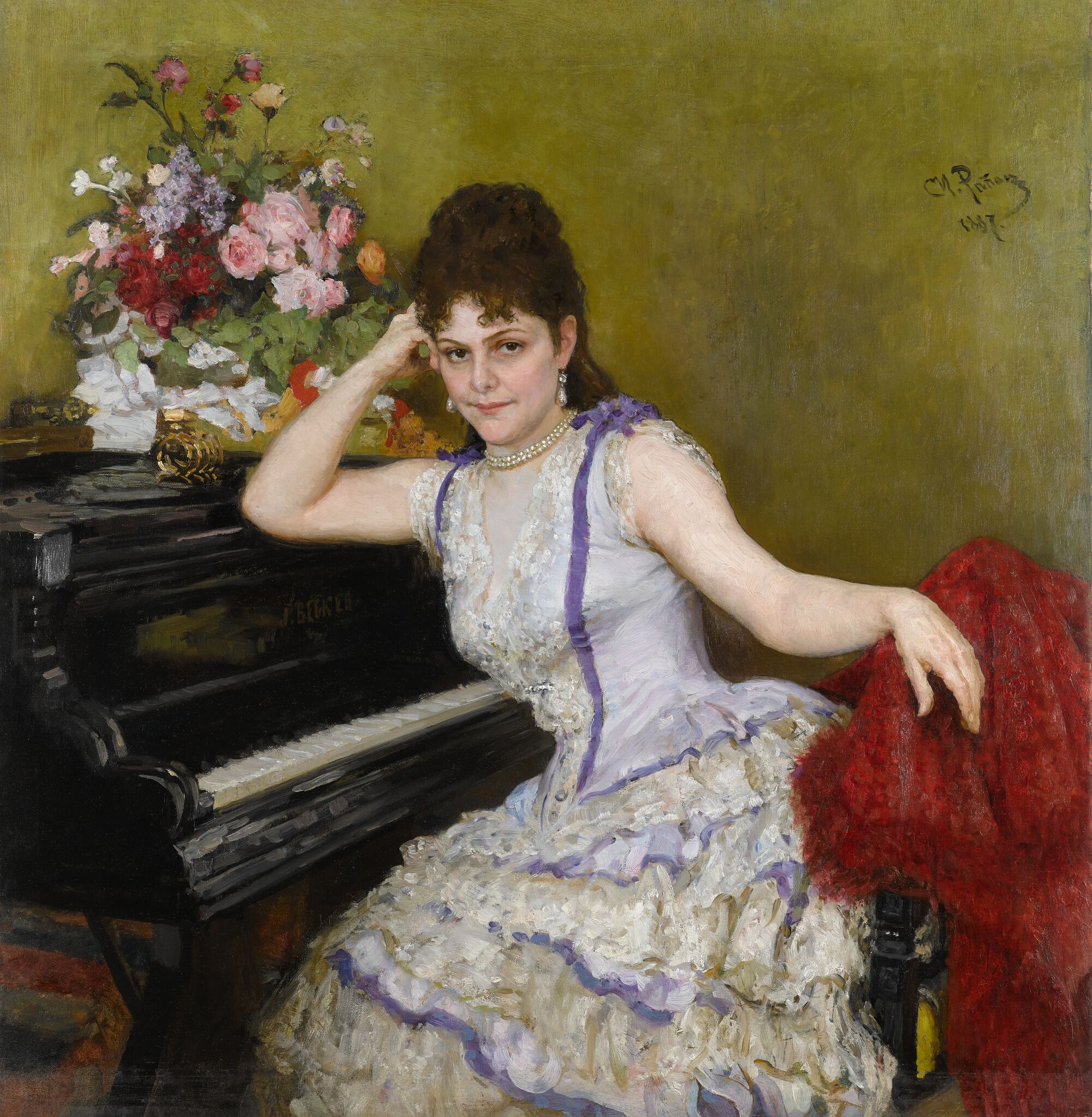 Портрет С.И. Ментер, Ilya Repin, 1887