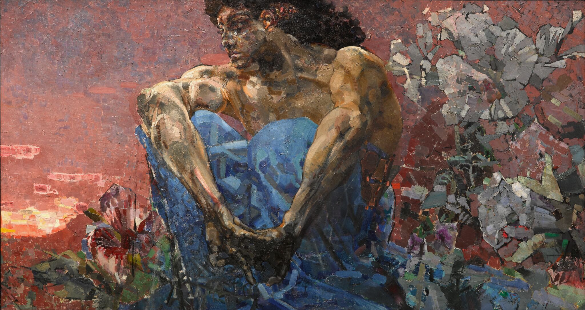 Демон (сидящий), Mikhail Vrubel, 1890