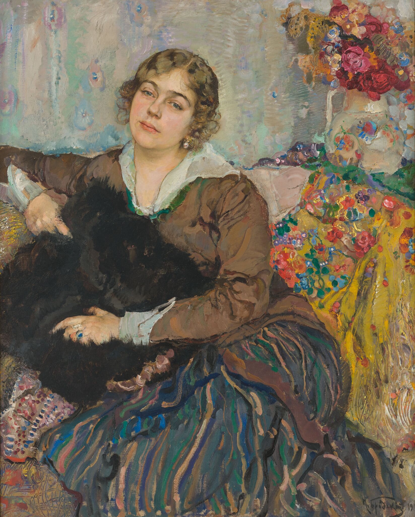 Портрет О.Д. Талалаевой, Isaak Brodsky, 1915