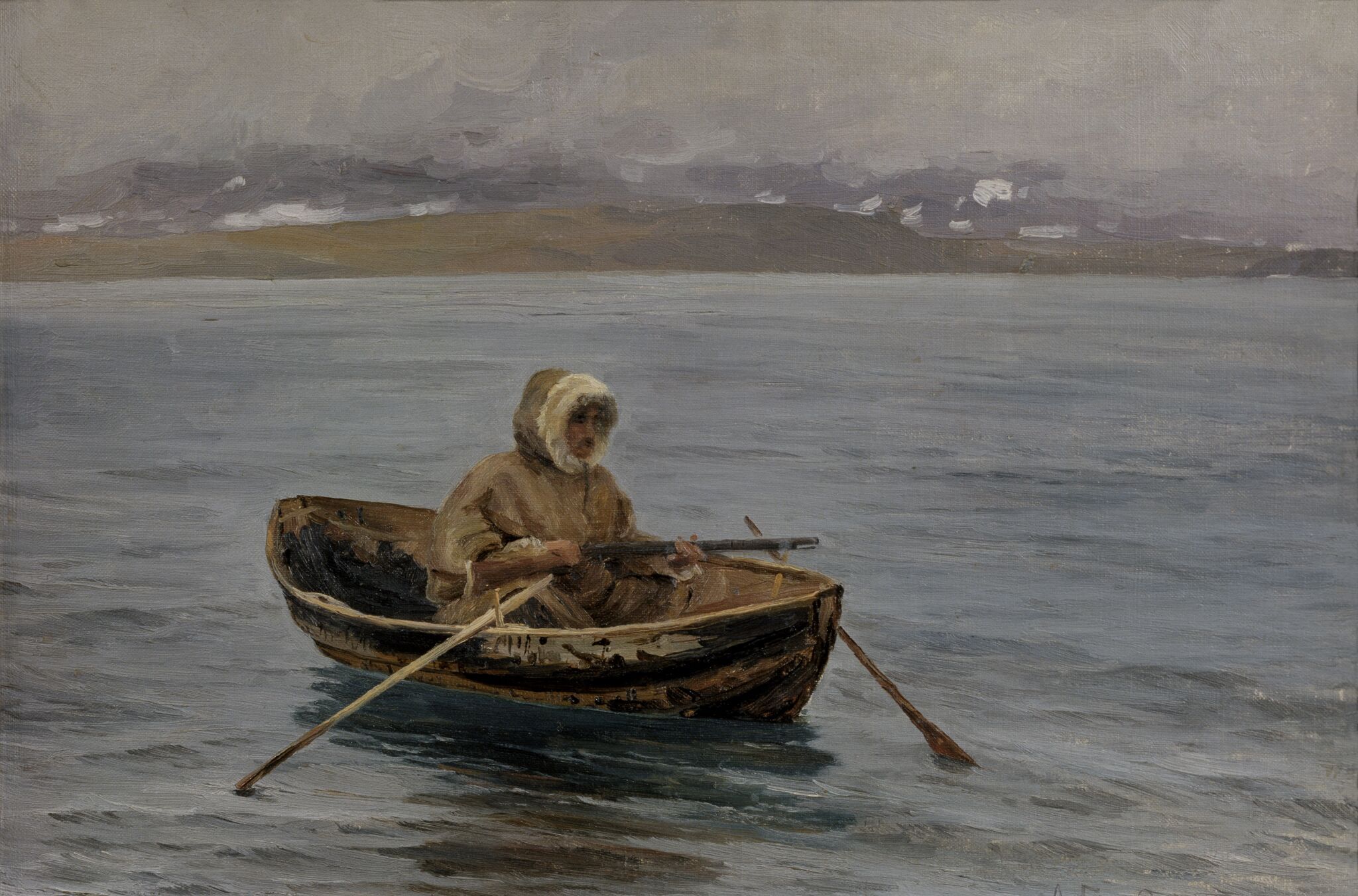 В ожидании морского зверя (Из жизни новоземельских самоедов), Aleksandr Borisov, 1896