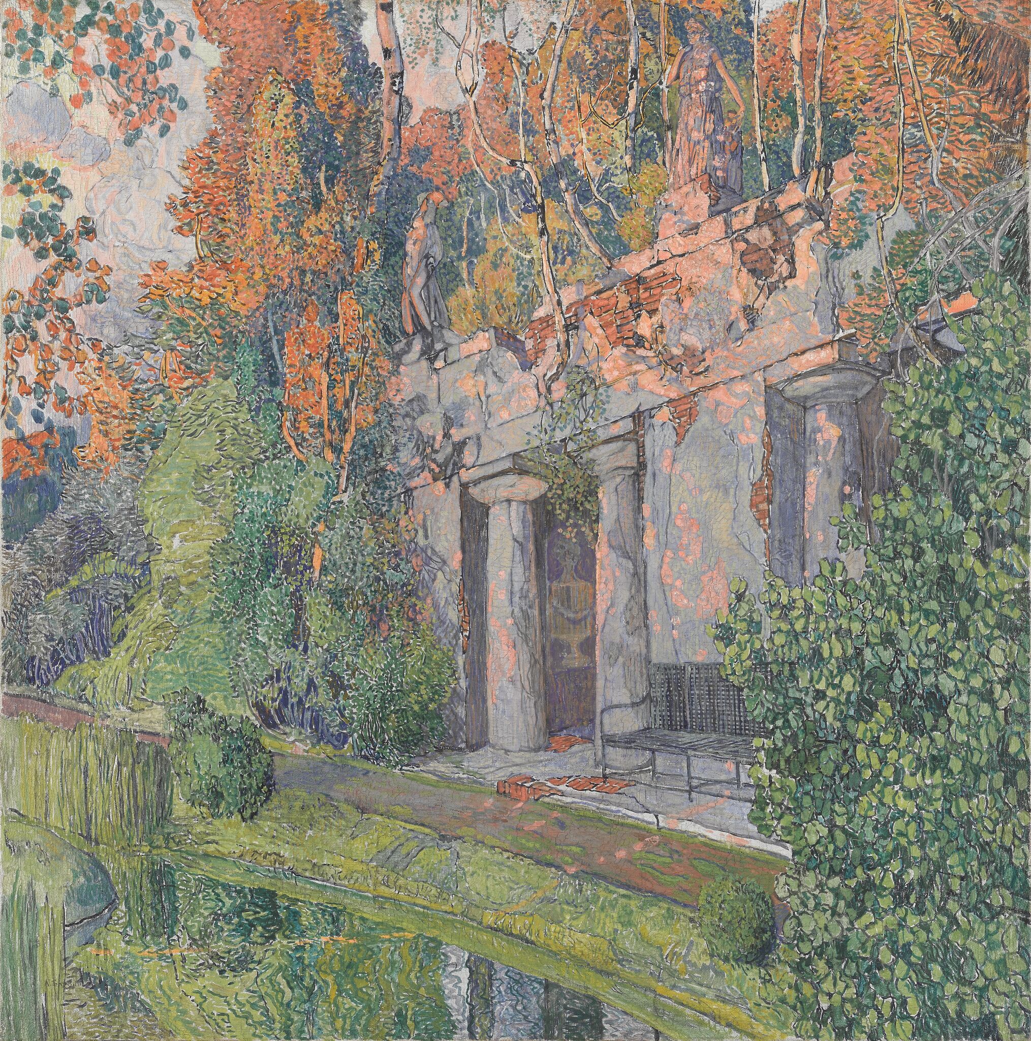 В старом парке, Aleksandr Golovin, 1910s