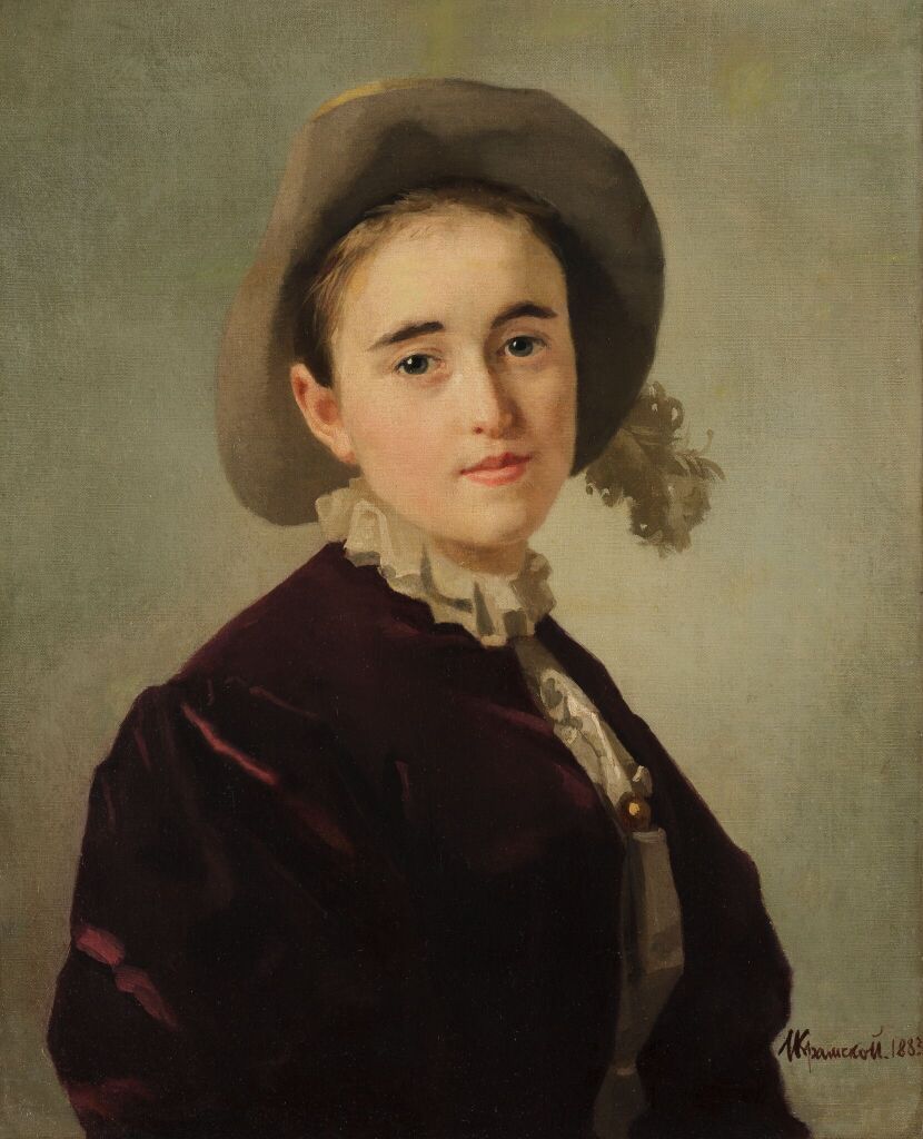 Портрет девочки в фетровой шляпе