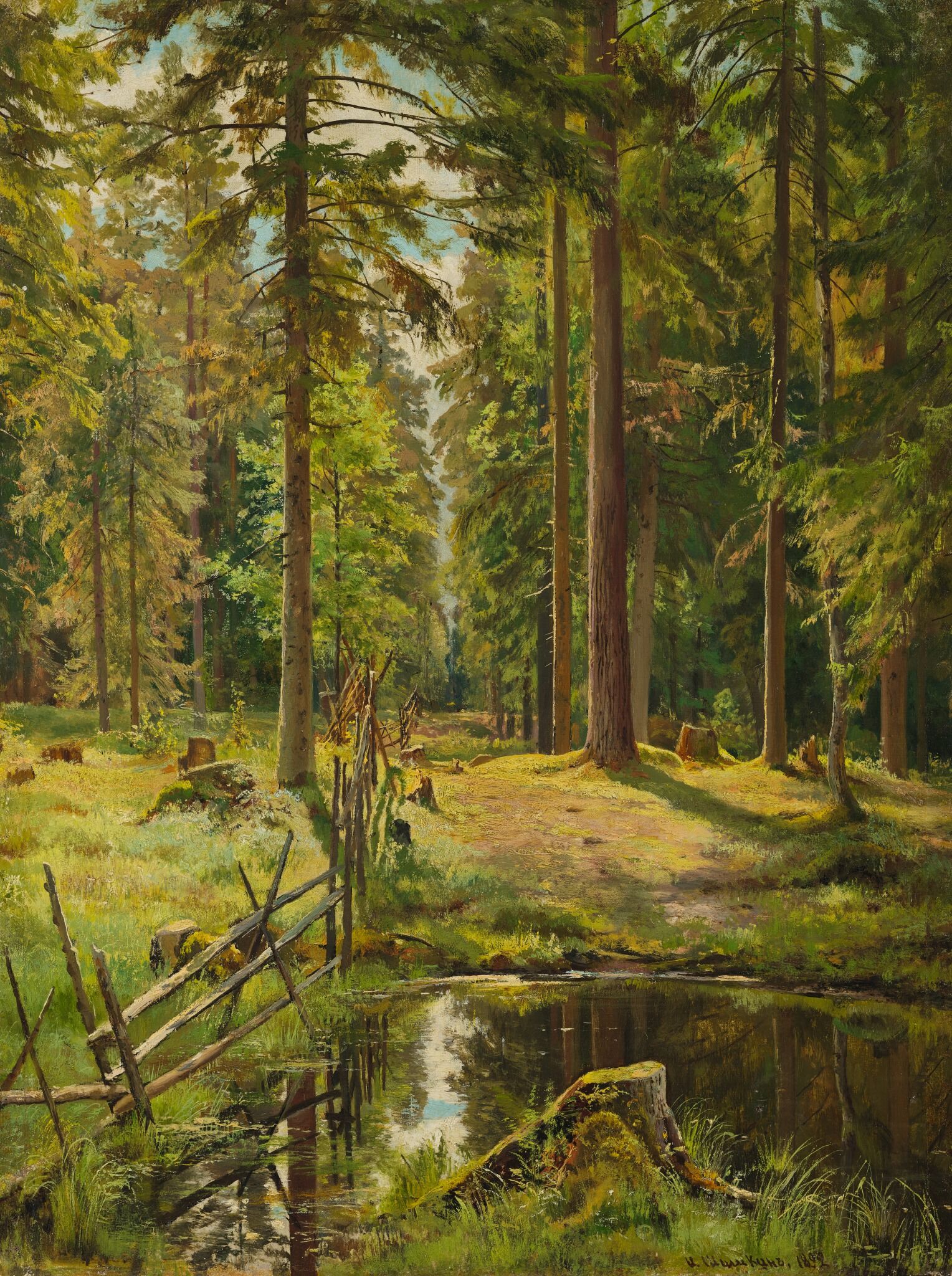 Еловый лес, Ivan Shishkin, 1892
