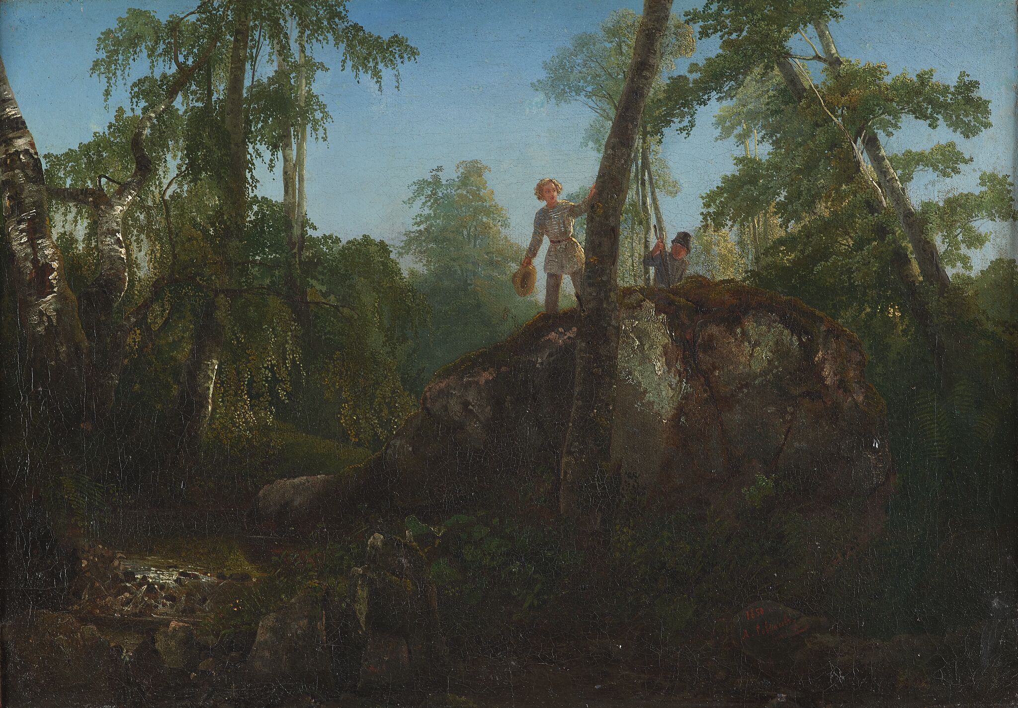 Камень в лесу у «Разлива», Alexei Savrasov, 1850