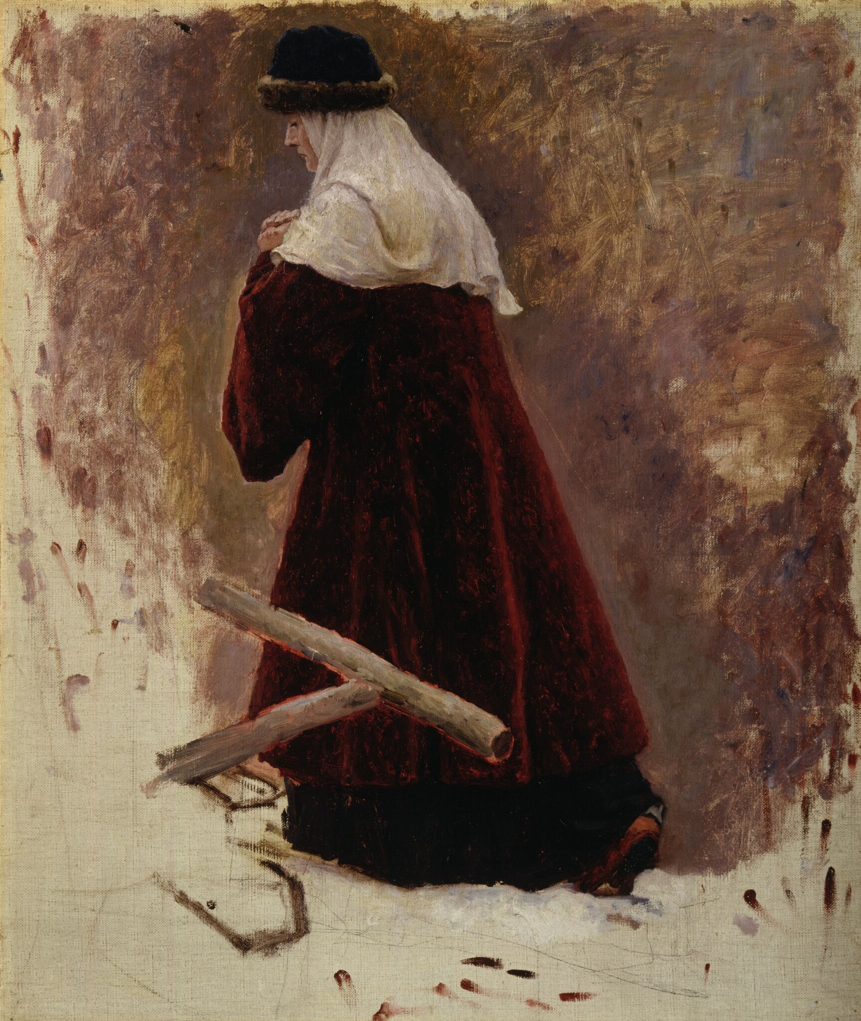 Княгиня Урусова, Vasily Surikov, 1885-1886