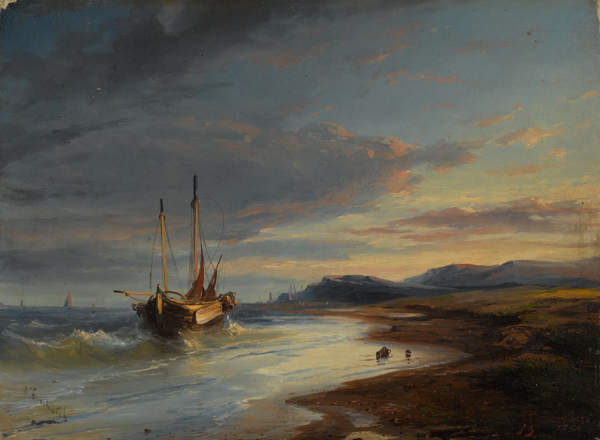 Взморье, Alexey Bogolyubov, 1854