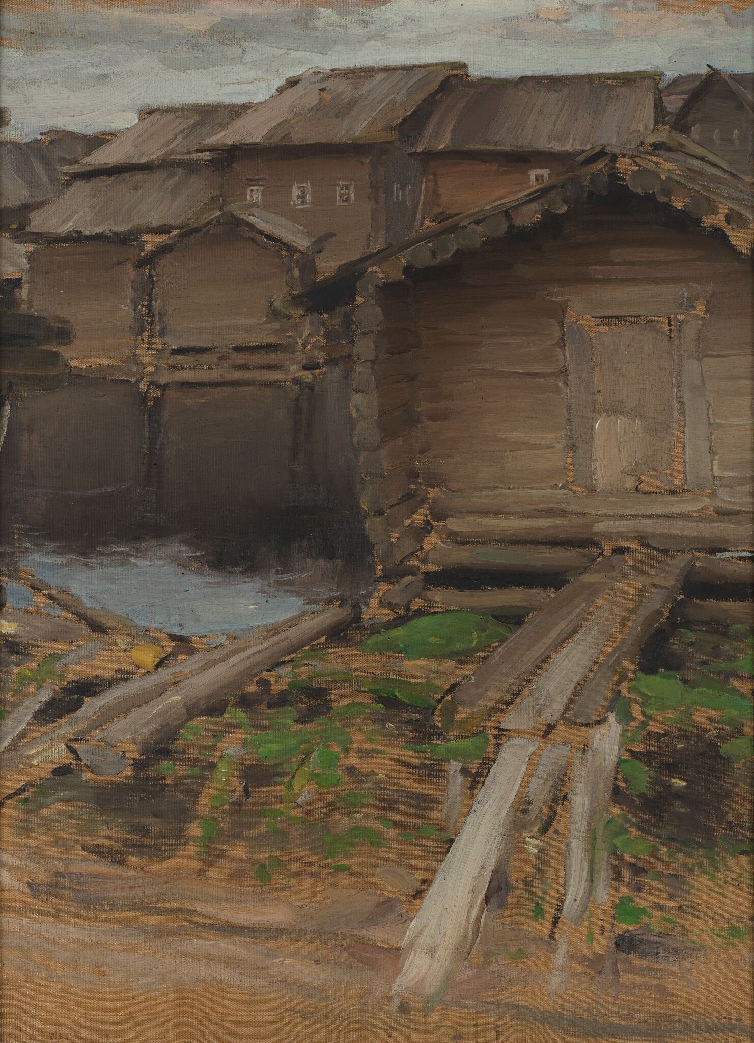 Северная деревня, Abram Arkhipov, 1902