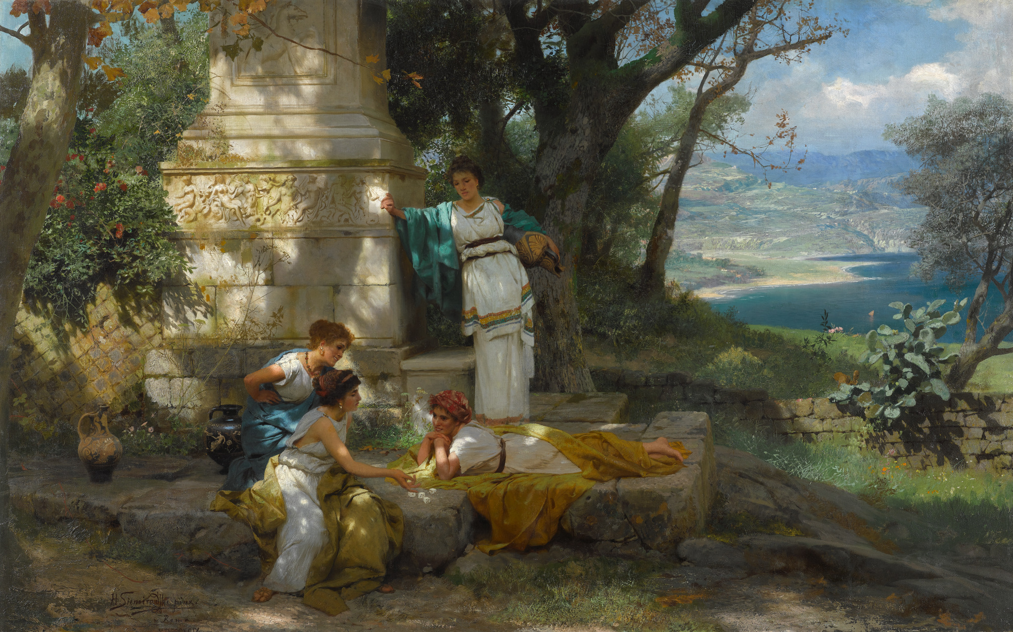Игра в кости, Henryk Siemiradzki, 1899