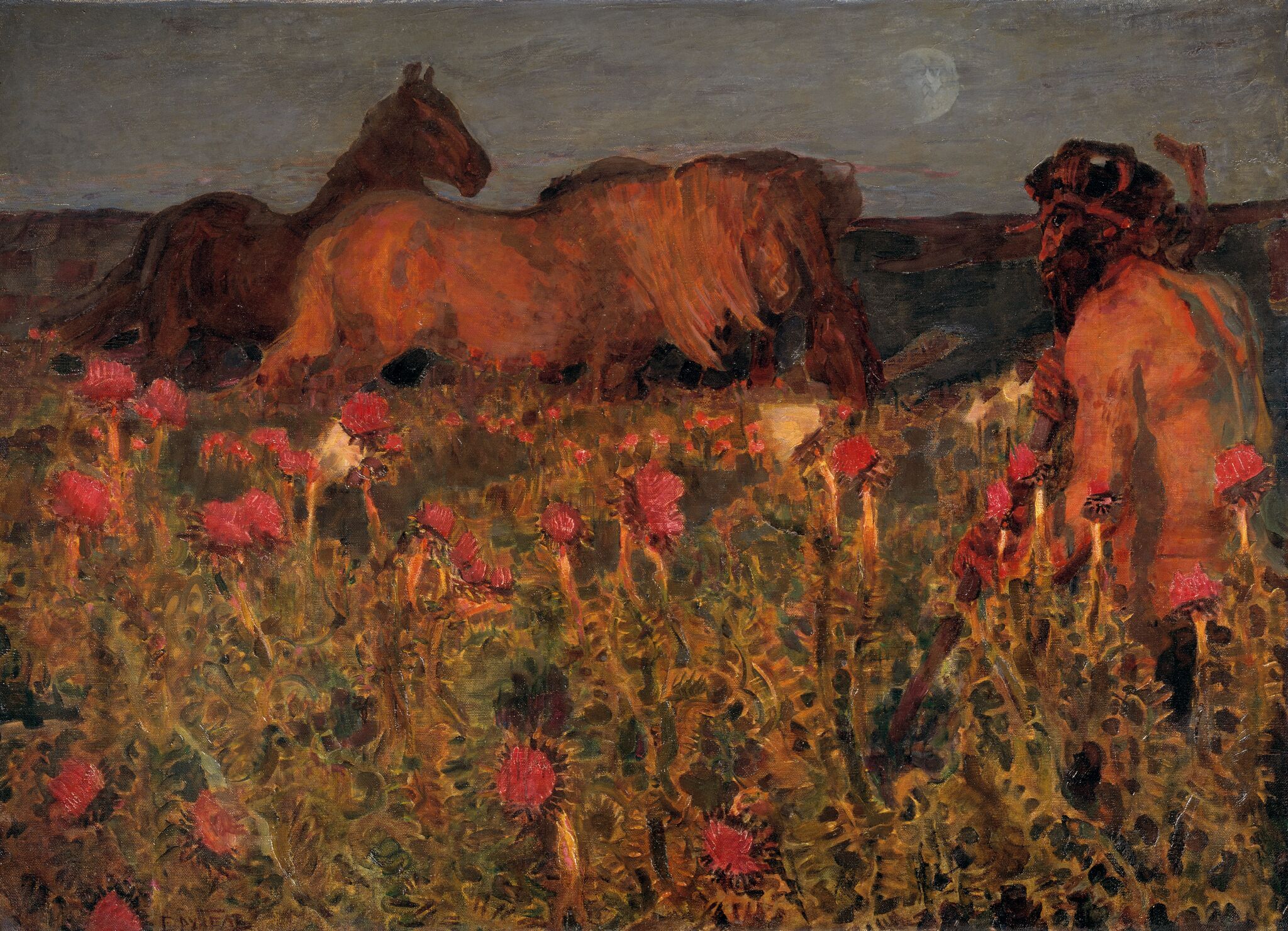 К ночи, Mikhail Vrubel, 1900