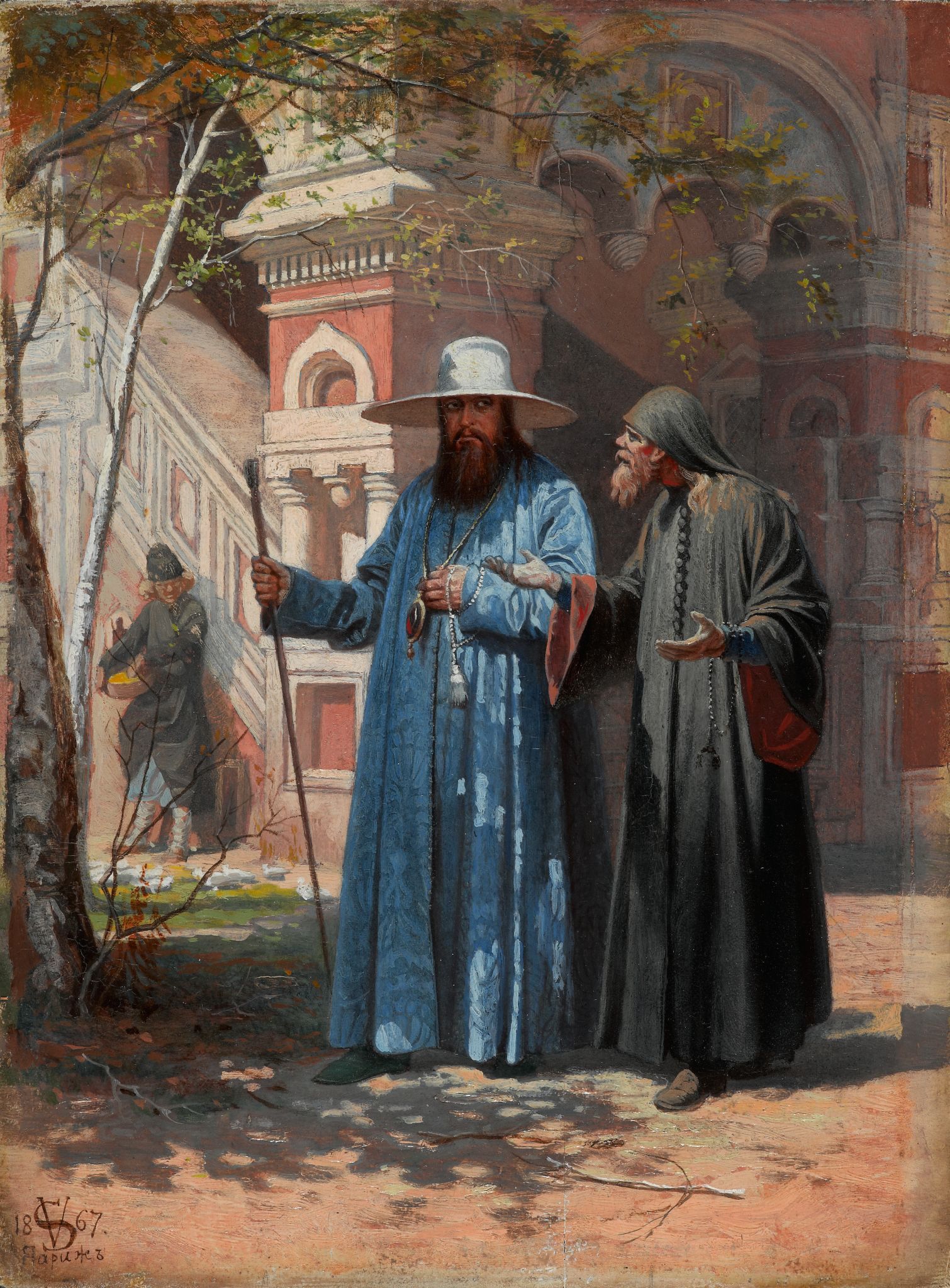 Патриарх Никон в Новом Иерусалиме, Vyacheslav Schwarz, 1867