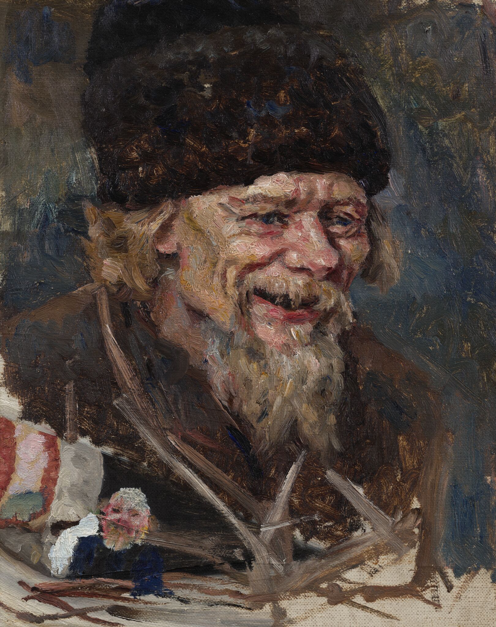 Голова смеющегося священника, Vasily Surikov, 1886