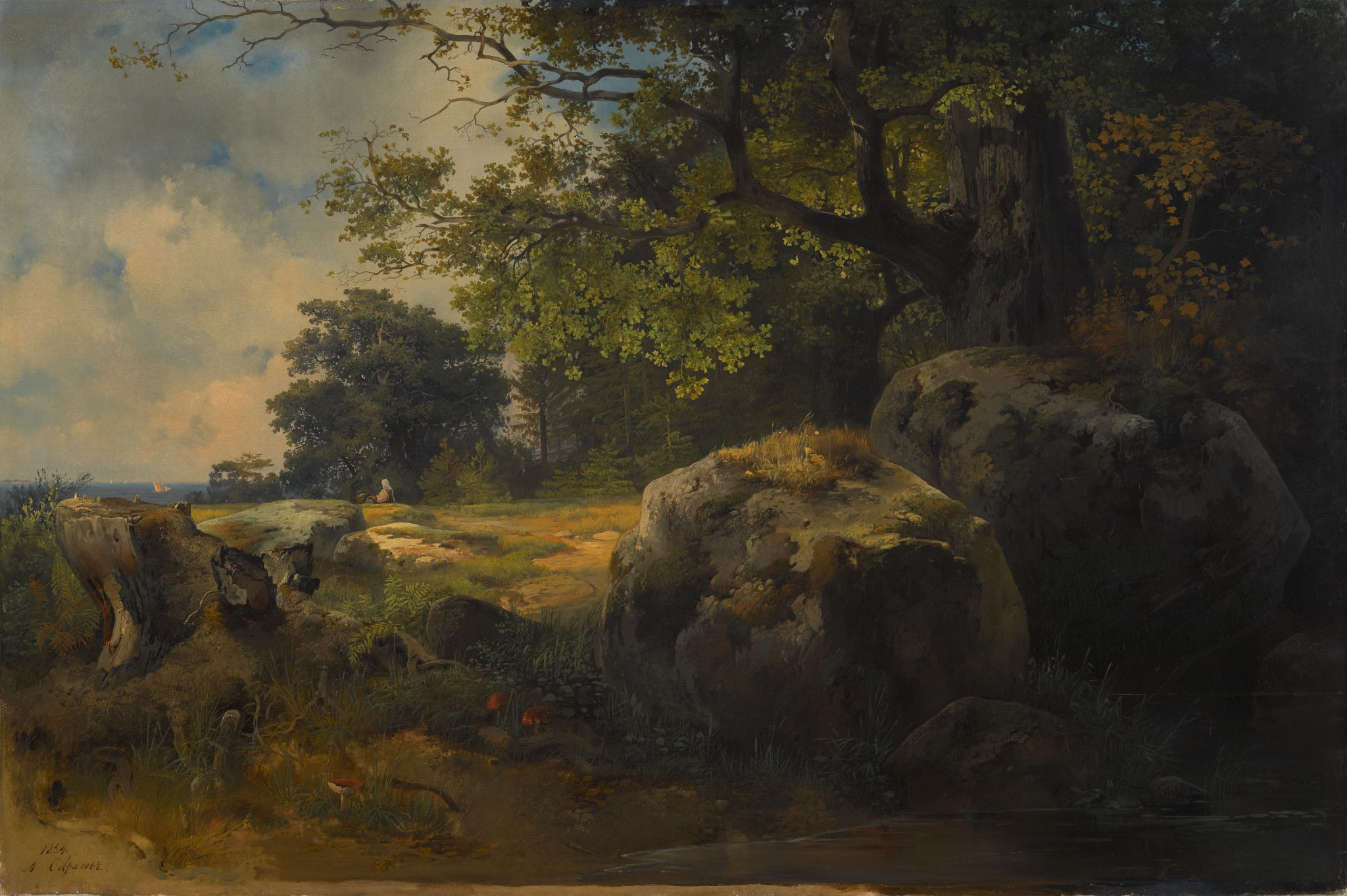 Вид в окрестностях Ораниенбаума, Alexei Savrasov, 1854