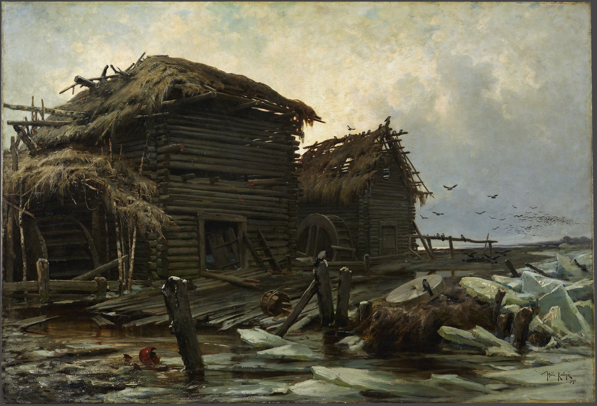 Заброшенная мельница, Julius Sergius von Klever, 1890