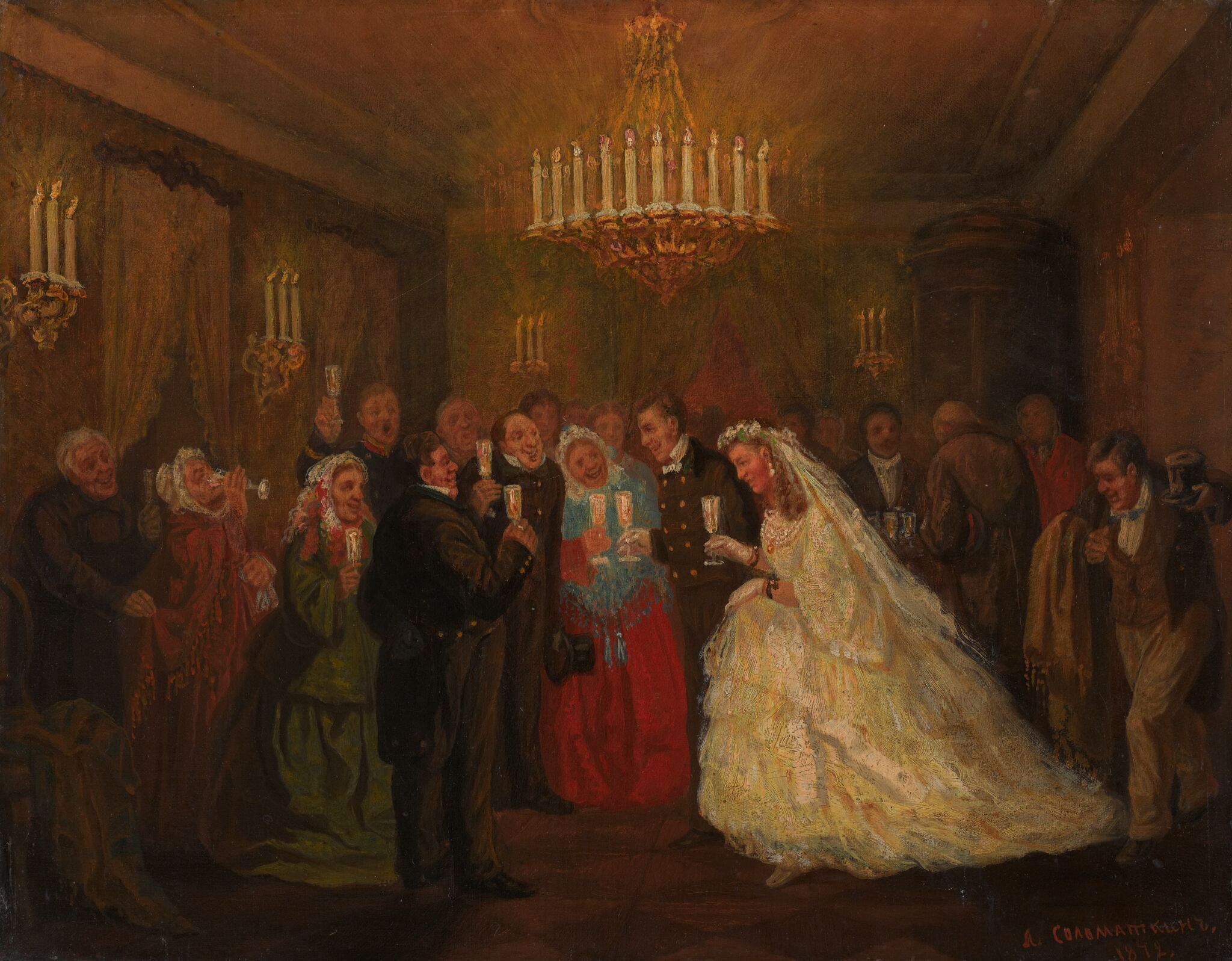 Свадьба, Leonid Solomatkin, 1872