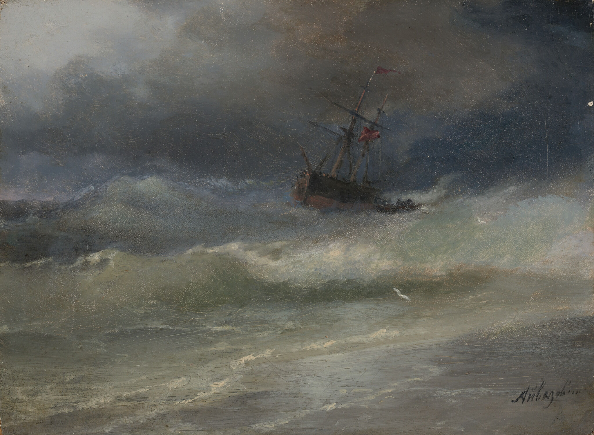 Кораблекрушение, Ivan Aivazovsky, 1898