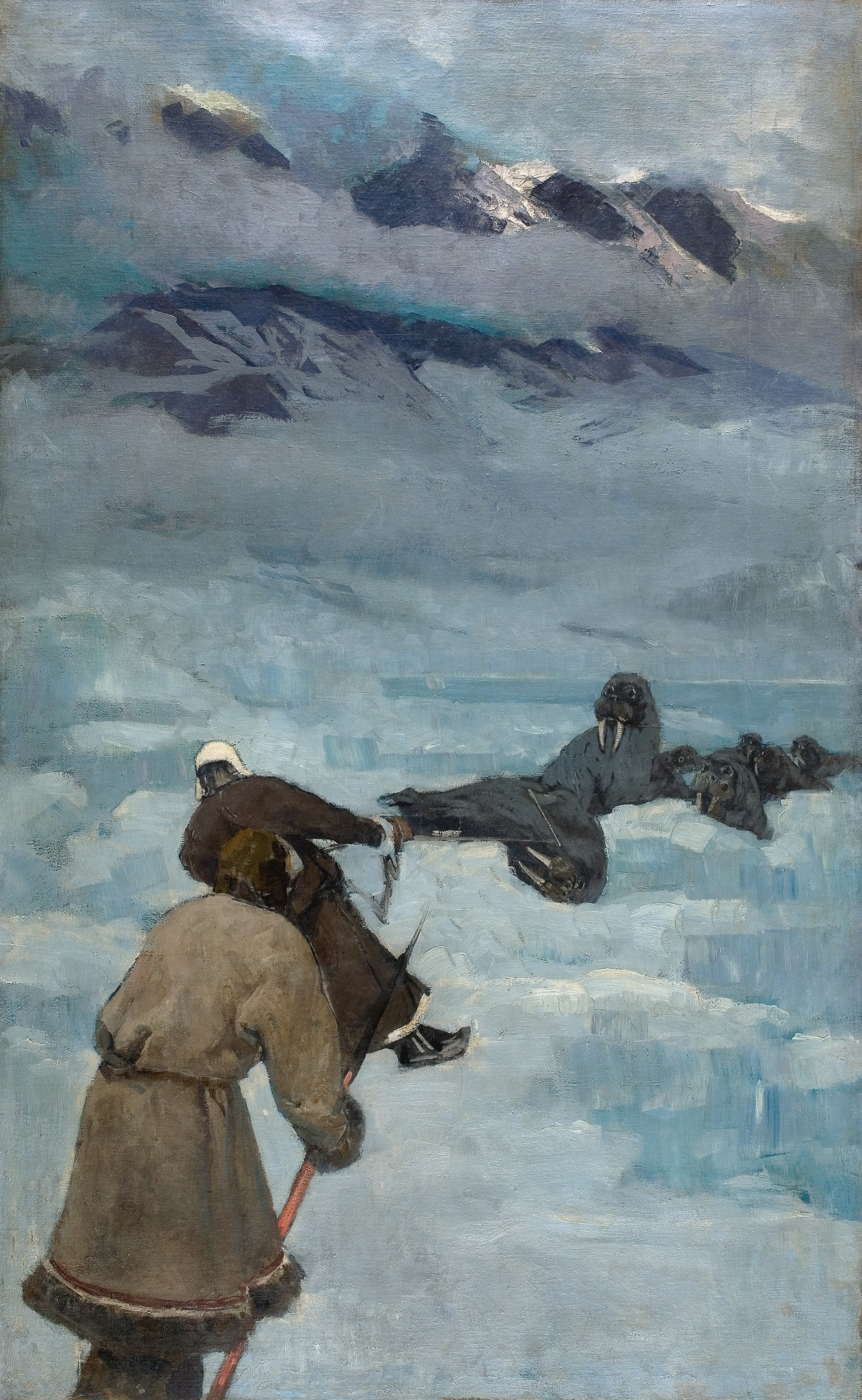 Охота на моржей, Konstantin Korovin, 1896