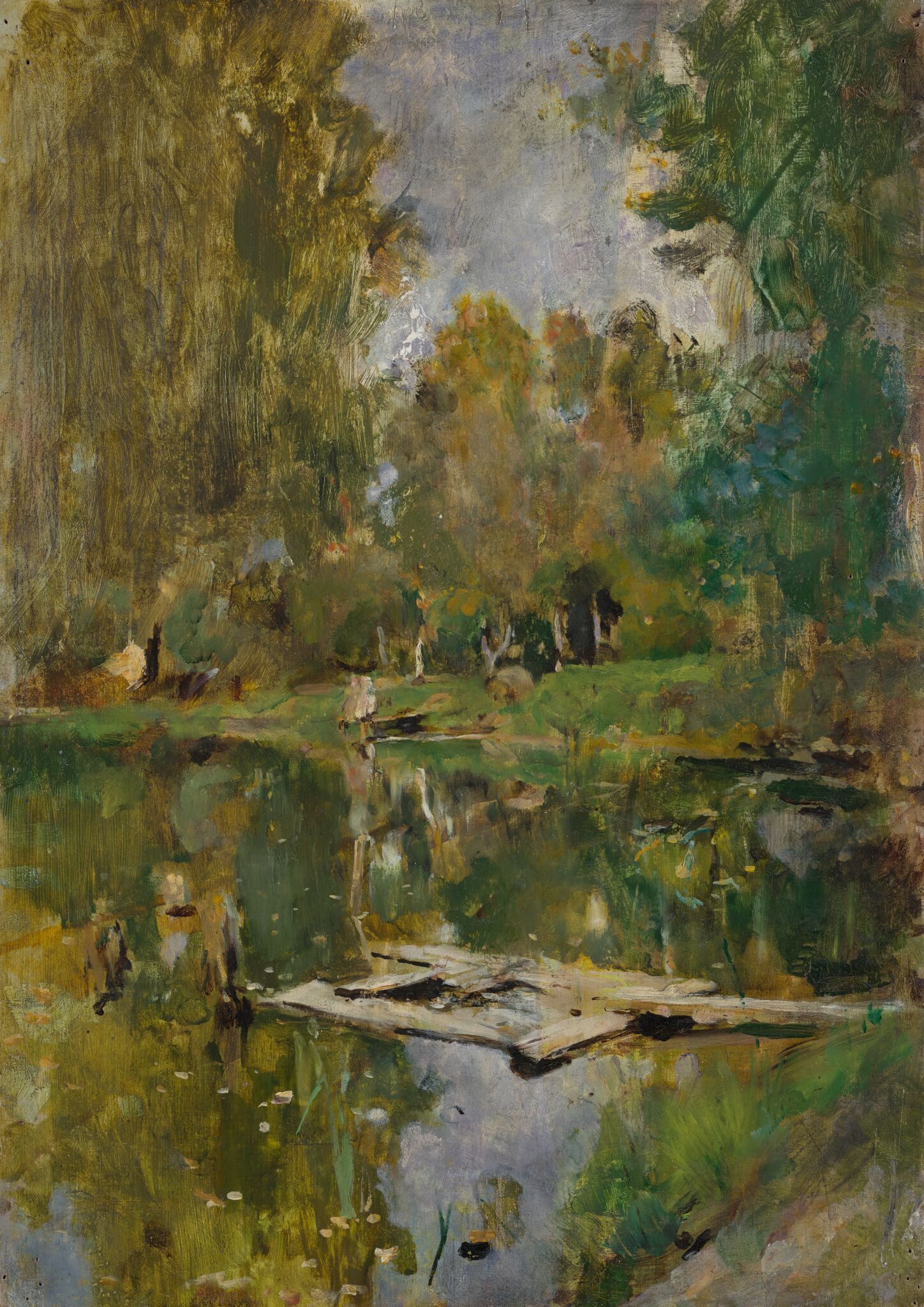 Прудик. Абрамцево (Верхний пруд в Абрамцеве), Valentin Serov, 1886