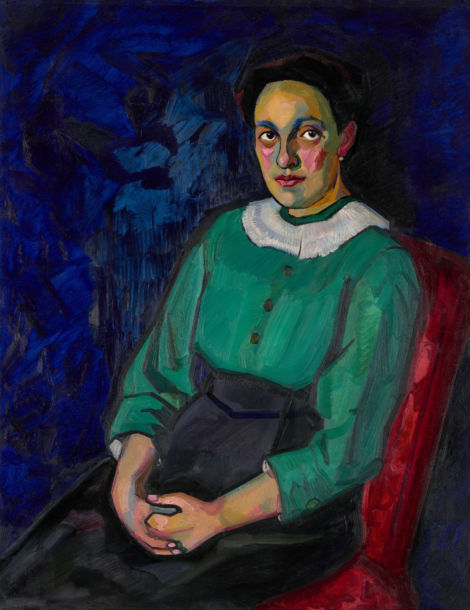 Женский портрет, Sergey Lobanov, 1910