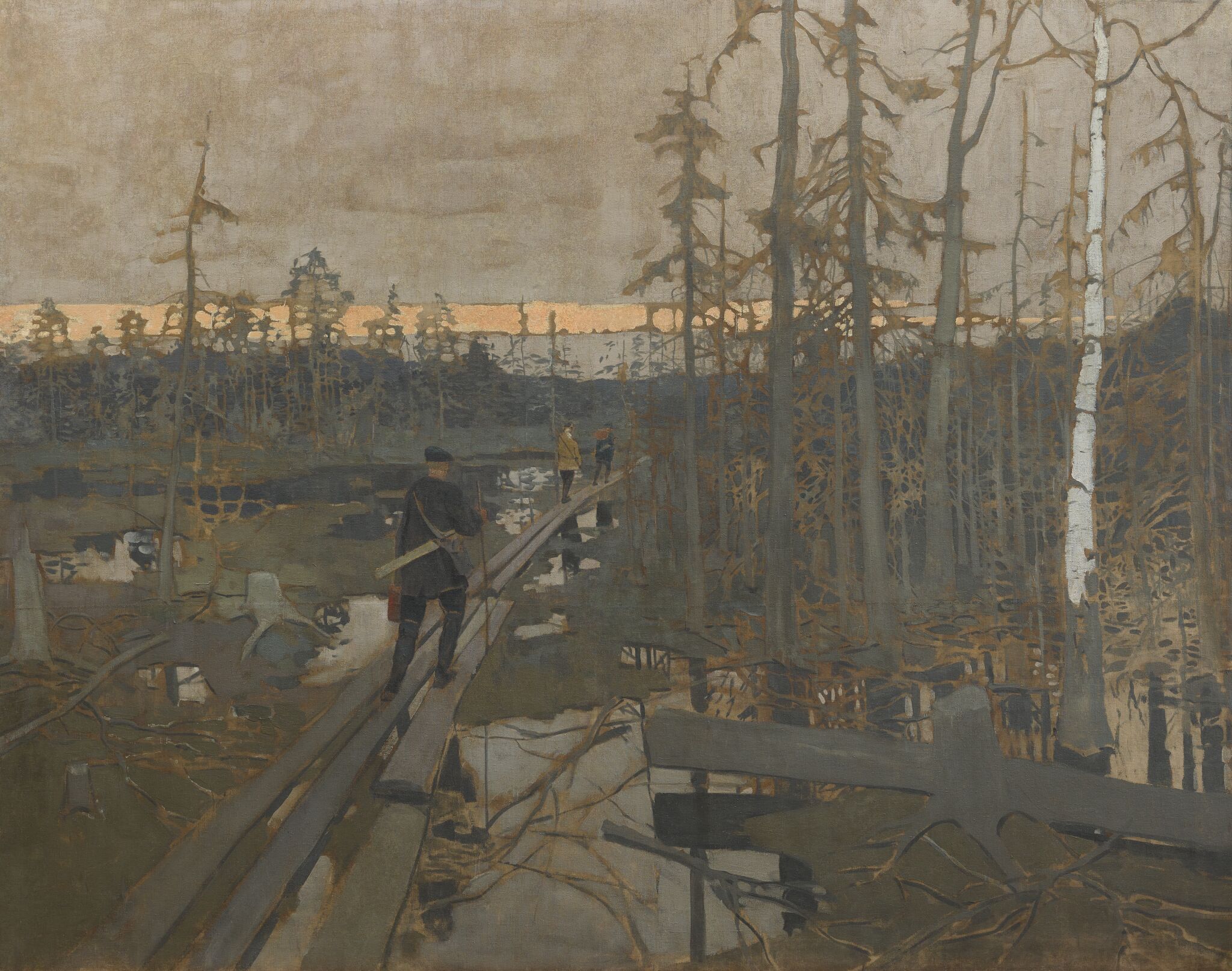 Первые шаги изыскателей в тундре, Konstantin Korovin, 1896